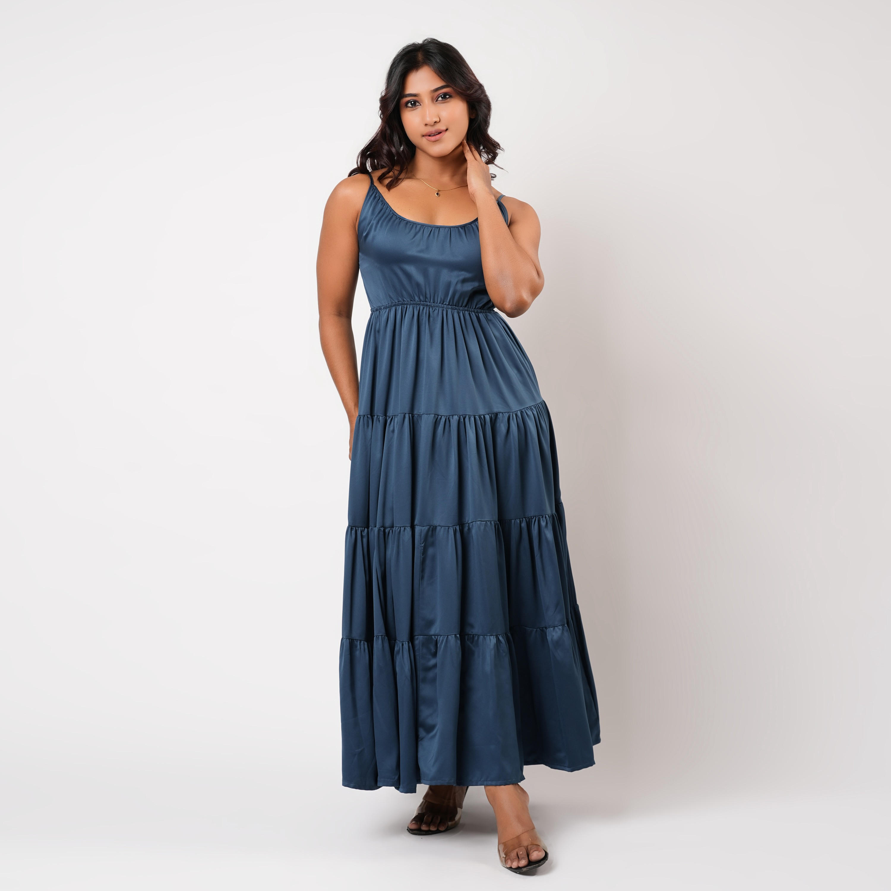 Aadaraya Sleeveless Tiered Maxi Night Gown-women-clothing-nightwear-nighties-image-2