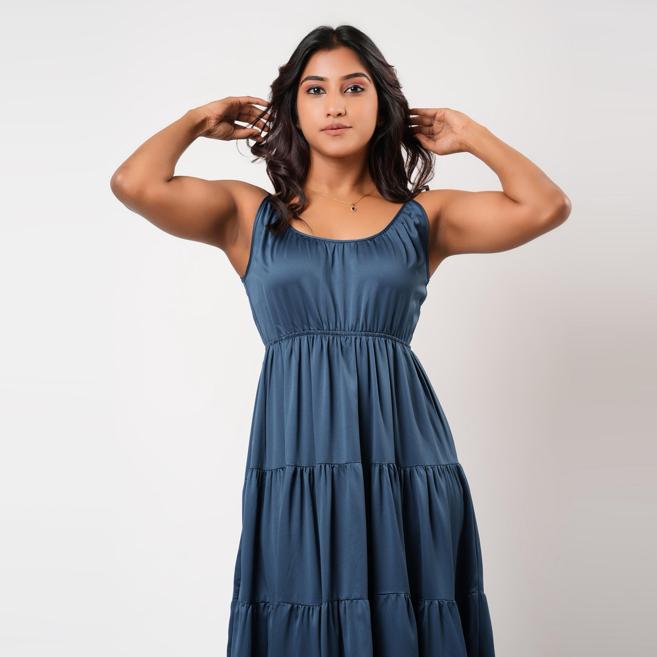 Aadaraya Sleeveless Tiered Maxi Night Gown-women-clothing-nightwear-nighties-image-3