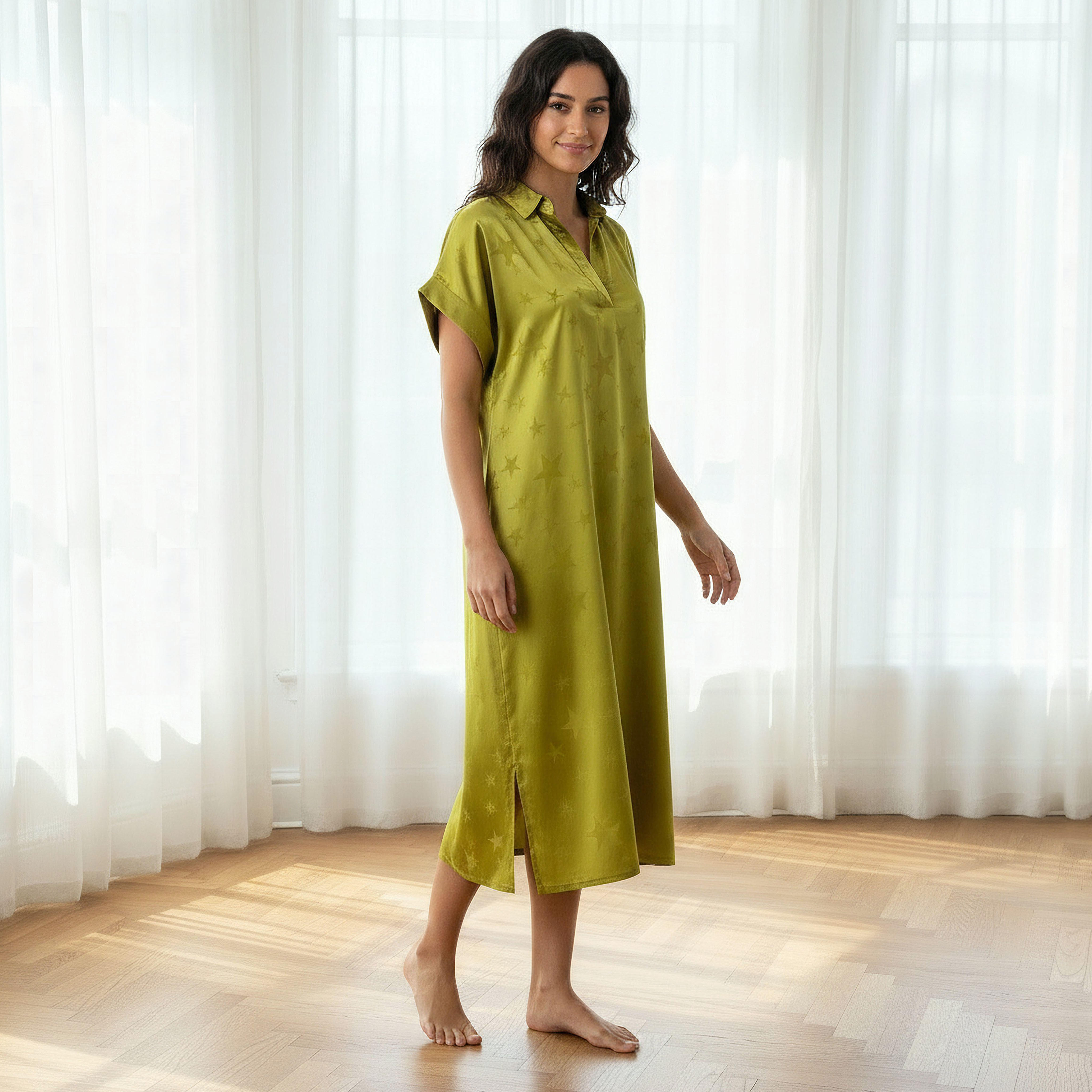 فستان نوم بأكمام قصيرة وطبعات من أدارايا-women-clothing-nightwear-nighties-image-2