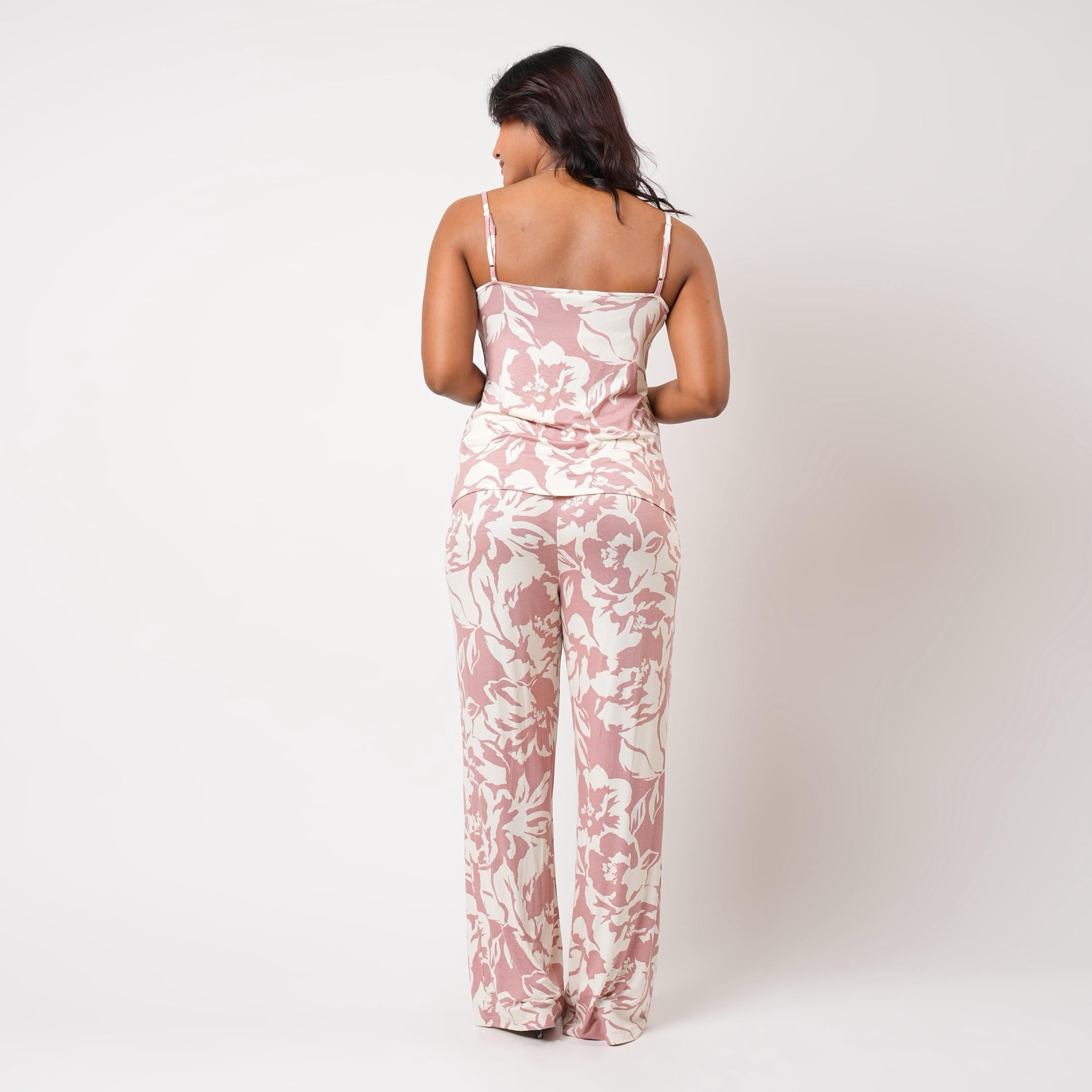 طقم بيجاما قميص داخلي وبنطلون من أدارايا-women-clothing-nightwear-pyjamas-longsets-image-2