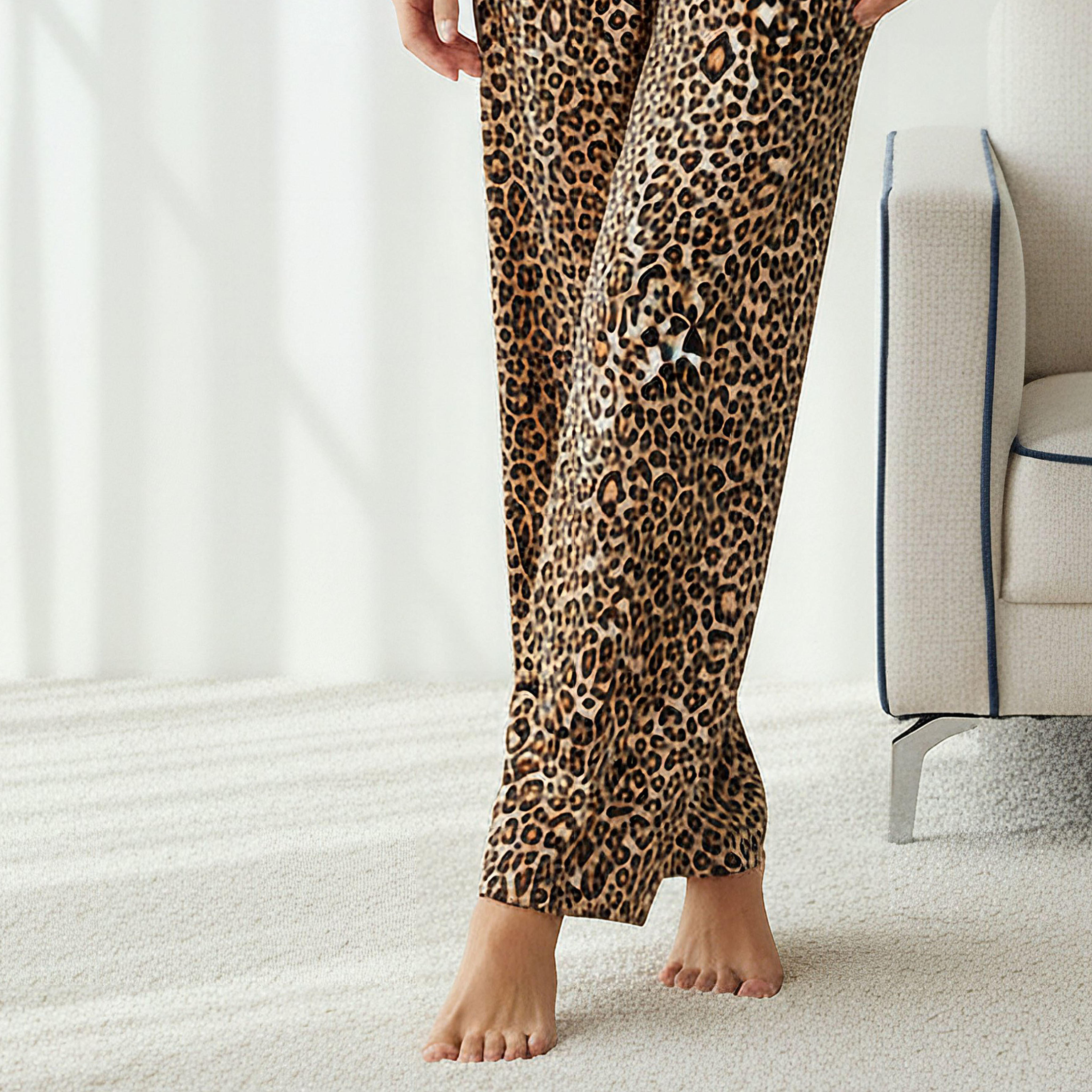طقم بيجاما بلوزة وبنطلون واسع الساقين-women-clothing-nightwear-pyjamas-longsets-image-7