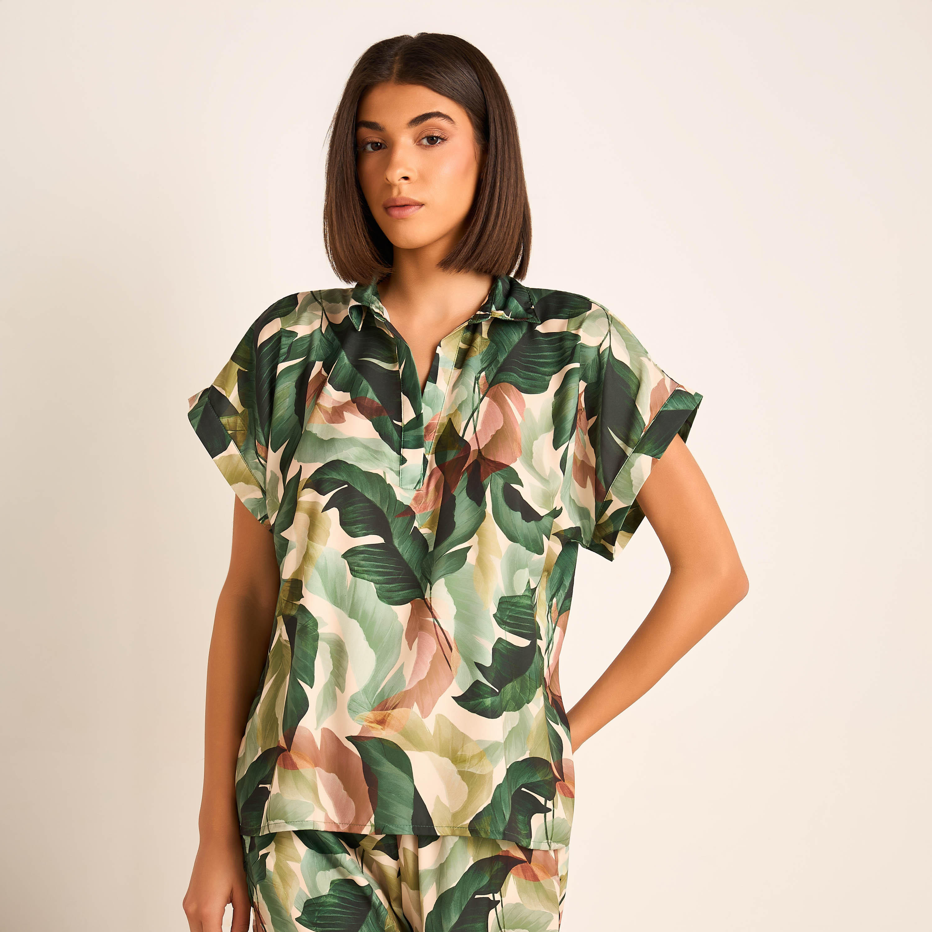 Pyjama Set Top & Wide Leg Bottom-women-clothing-nightwear-pyjamas-longsets-image-2