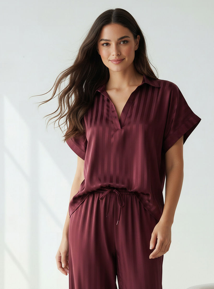 Pyjama Set Top & Wide Leg Bottom-women-clothing-nightwear-pyjamas-longsets-image-2