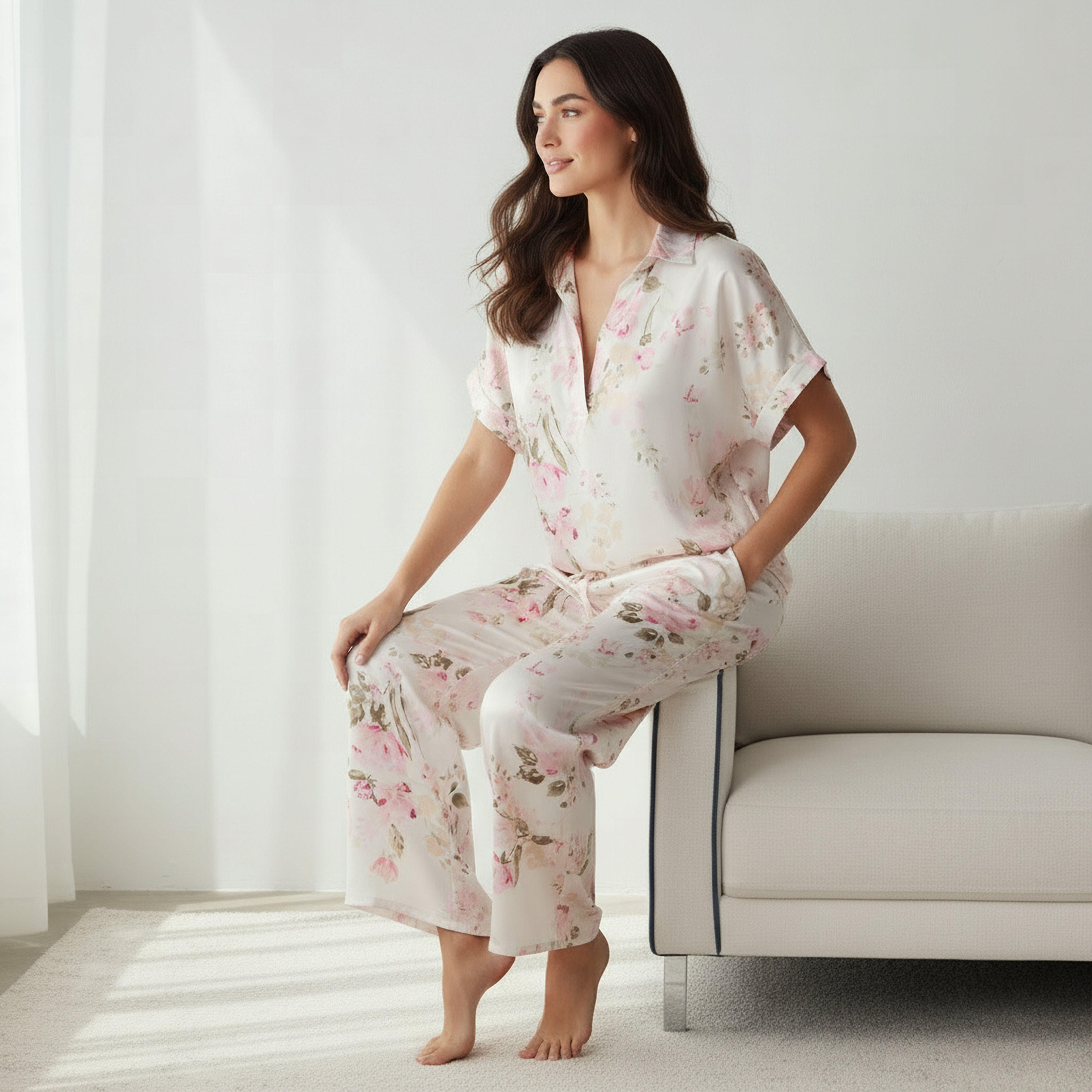 Pyjama Set Top & Wide Leg Bottom-women-clothing-nightwear-pyjamas-longsets-image-2