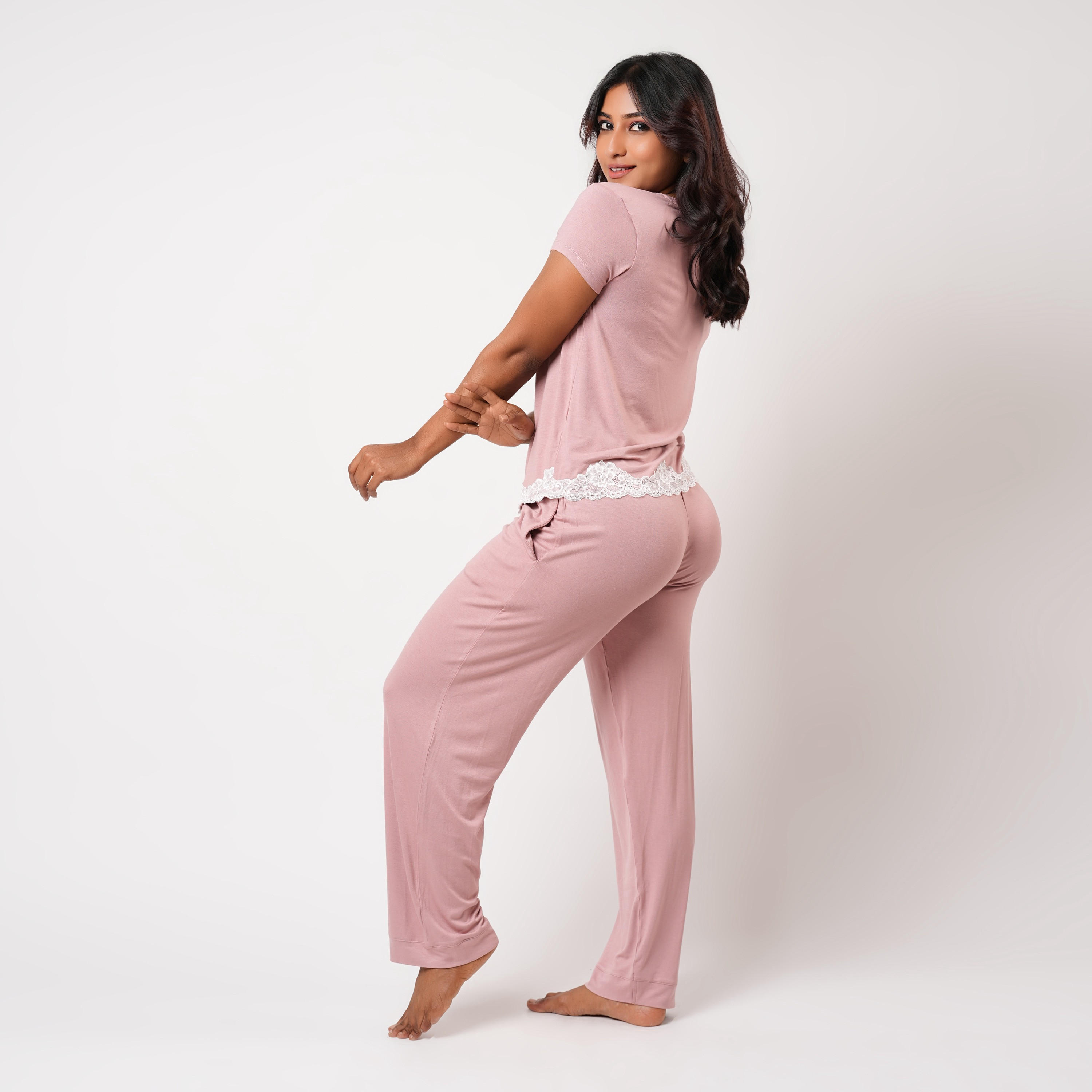 Aadaraya Pyjama Set T-shirt & Trousers-women-clothing-nightwear-pyjamas-longsets-image-2
