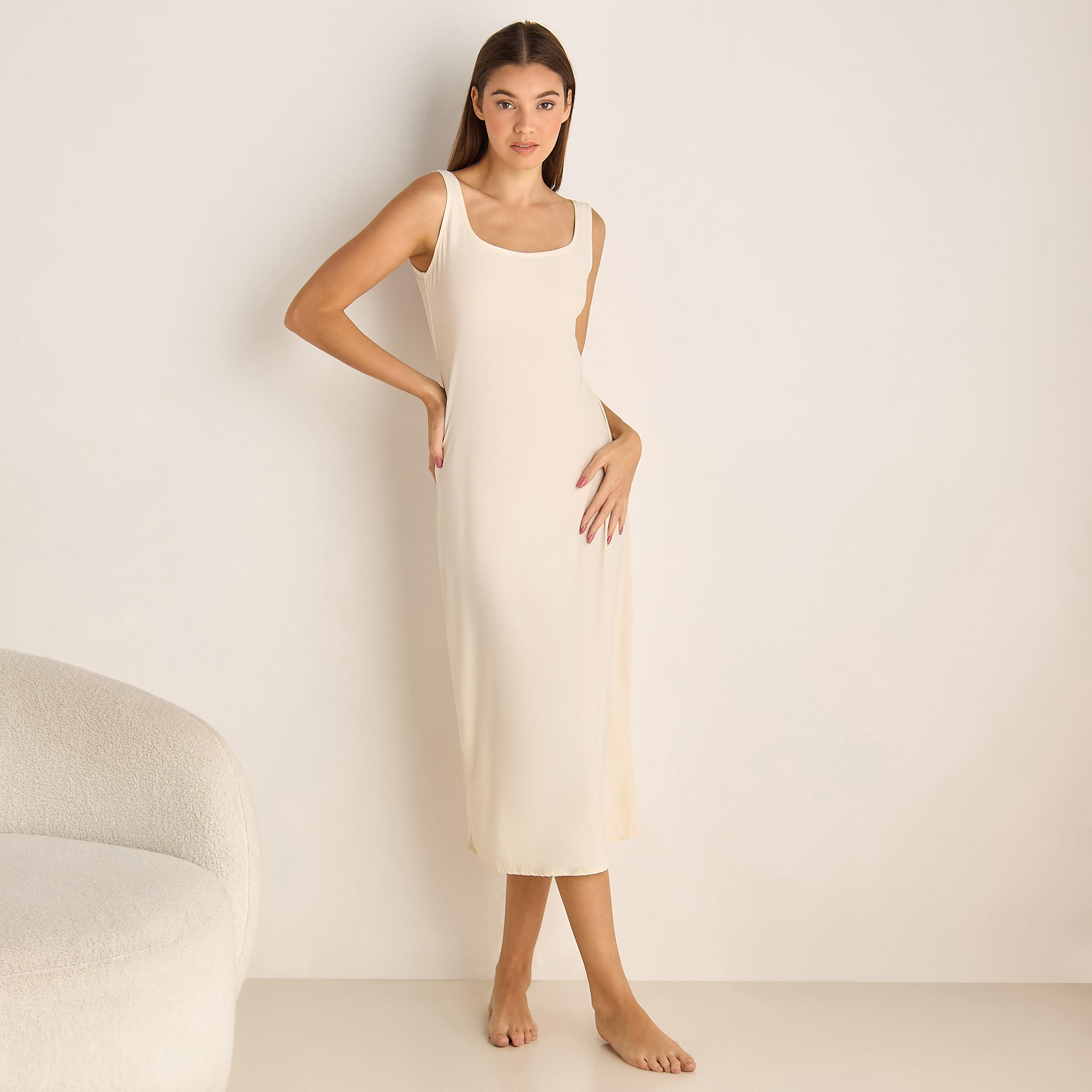 Set of 2 - Slip Dress Sleeveless-women-clothing-nightwear-nighties-image-2
