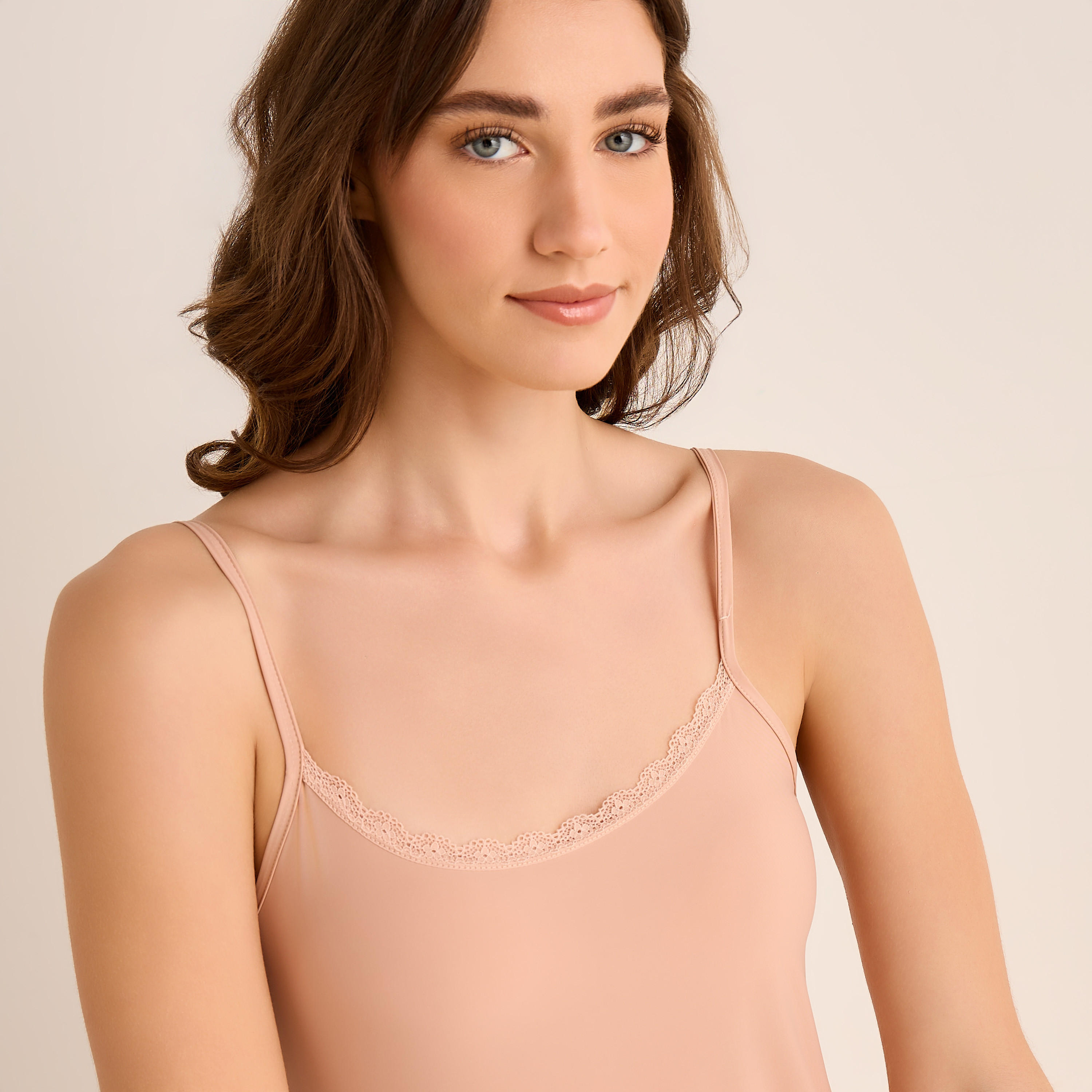 فستان نوم قصير بدون أكمام بحواف دانتيل – طقم قطعتين-women-clothing-nightwear-nighties-image-6