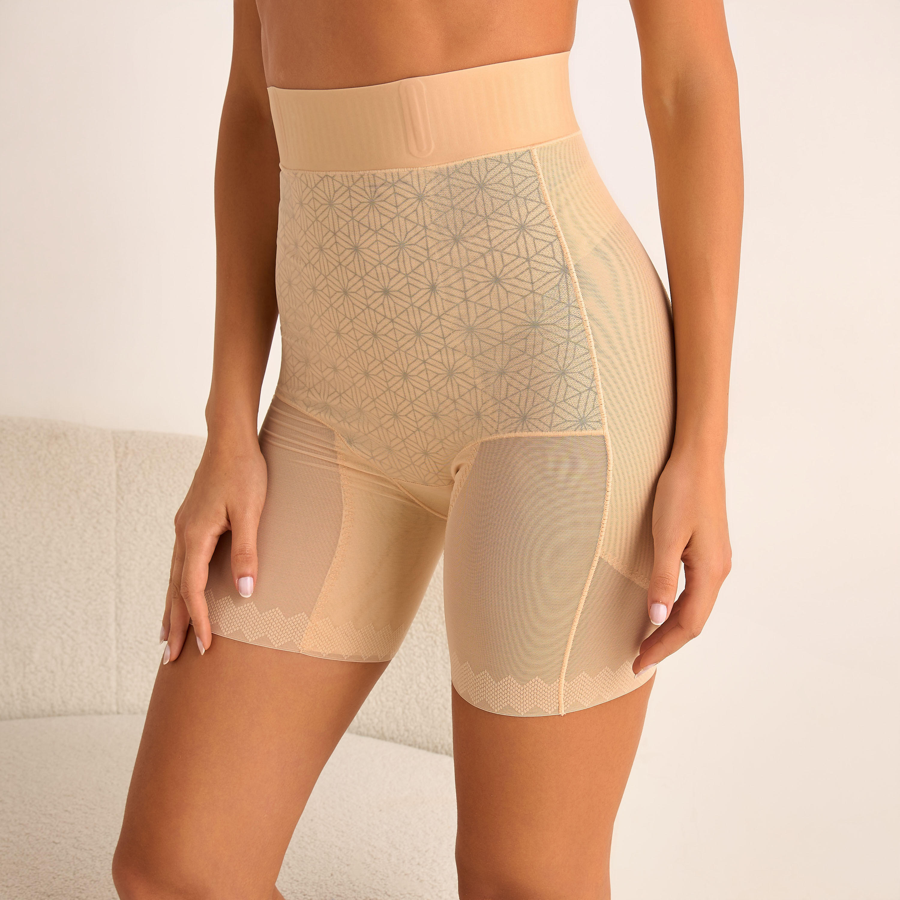 Textured Shapewear Briefs-women-clothing-lingerie-shapewear-image-1
