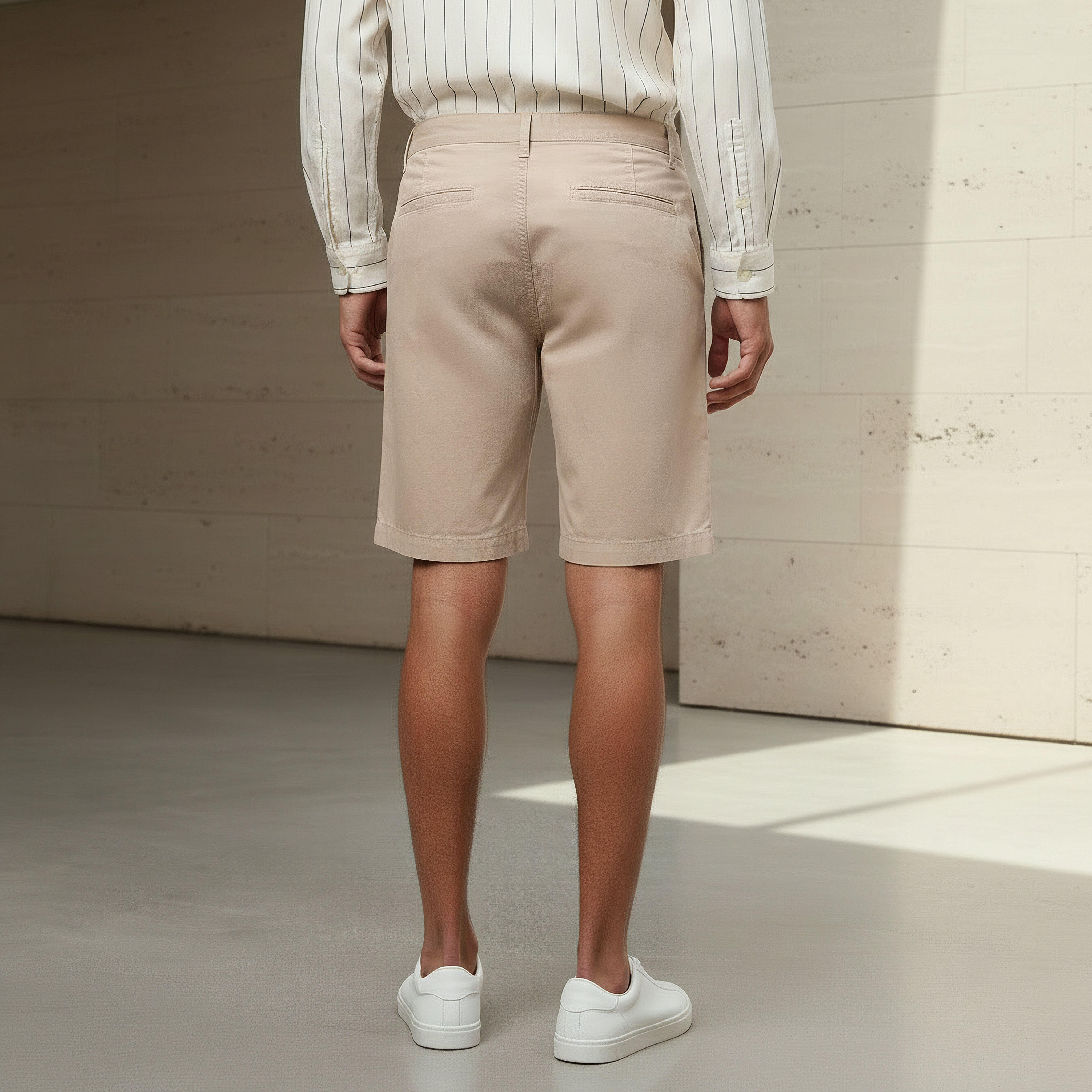 Men Slim Fit Shorts with Cotton Fabric-men-clothing-bottoms-shorts-image-4