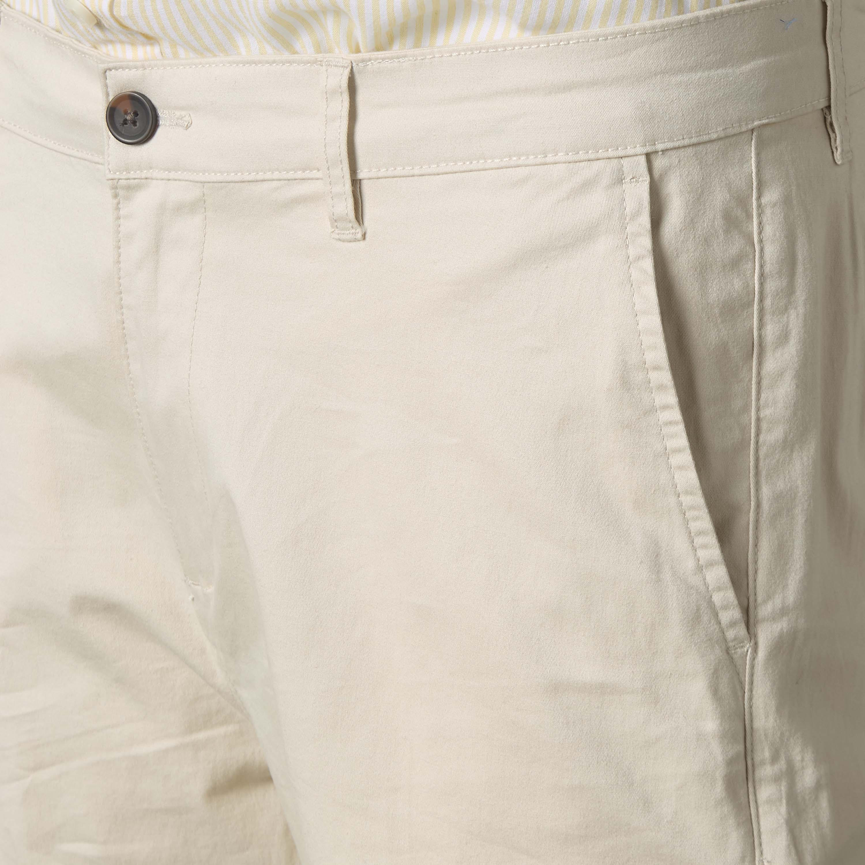 بنطلون تشينو قطن مطاطي بقصة سليم للرجال-men-clothing-bottoms-trousersandchinos-chinos-image-1