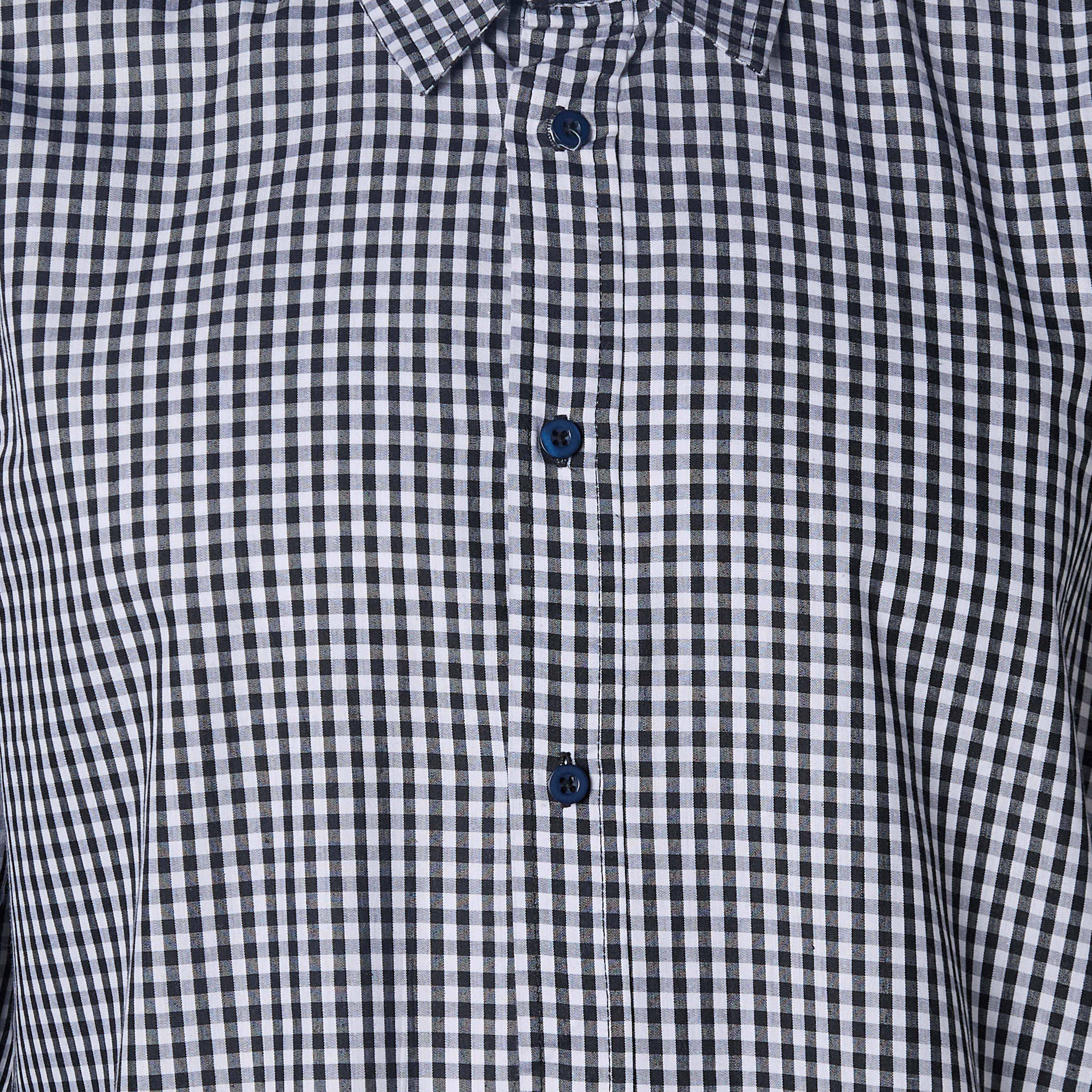 Men Regular Fit Collared Checked Long Sleeve Shirt-men-clothing-shirts-image-4
