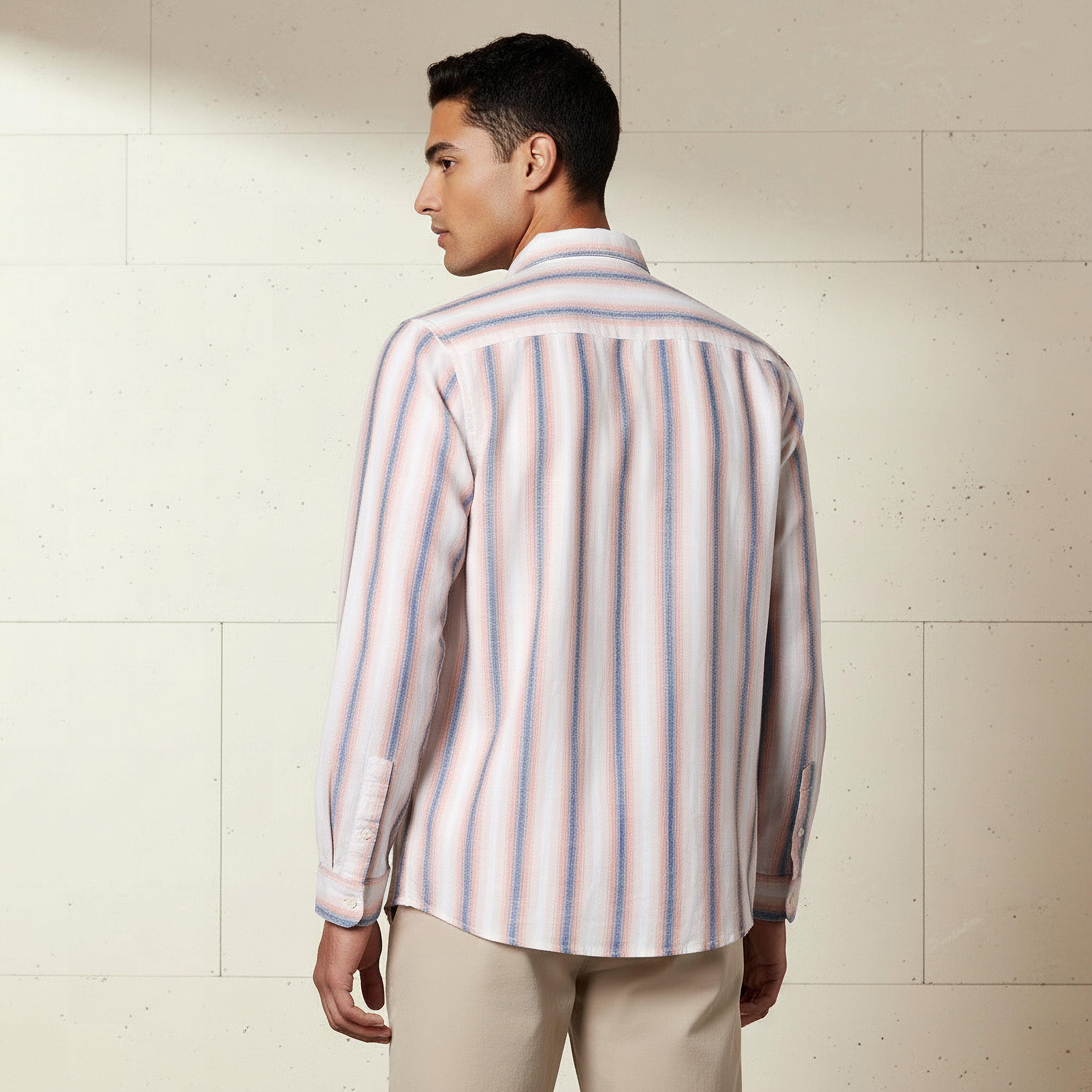 قميص رجالي مخطط بياقة وقصة عادية وأكمام طويلة-men-clothing-shirts-image-3