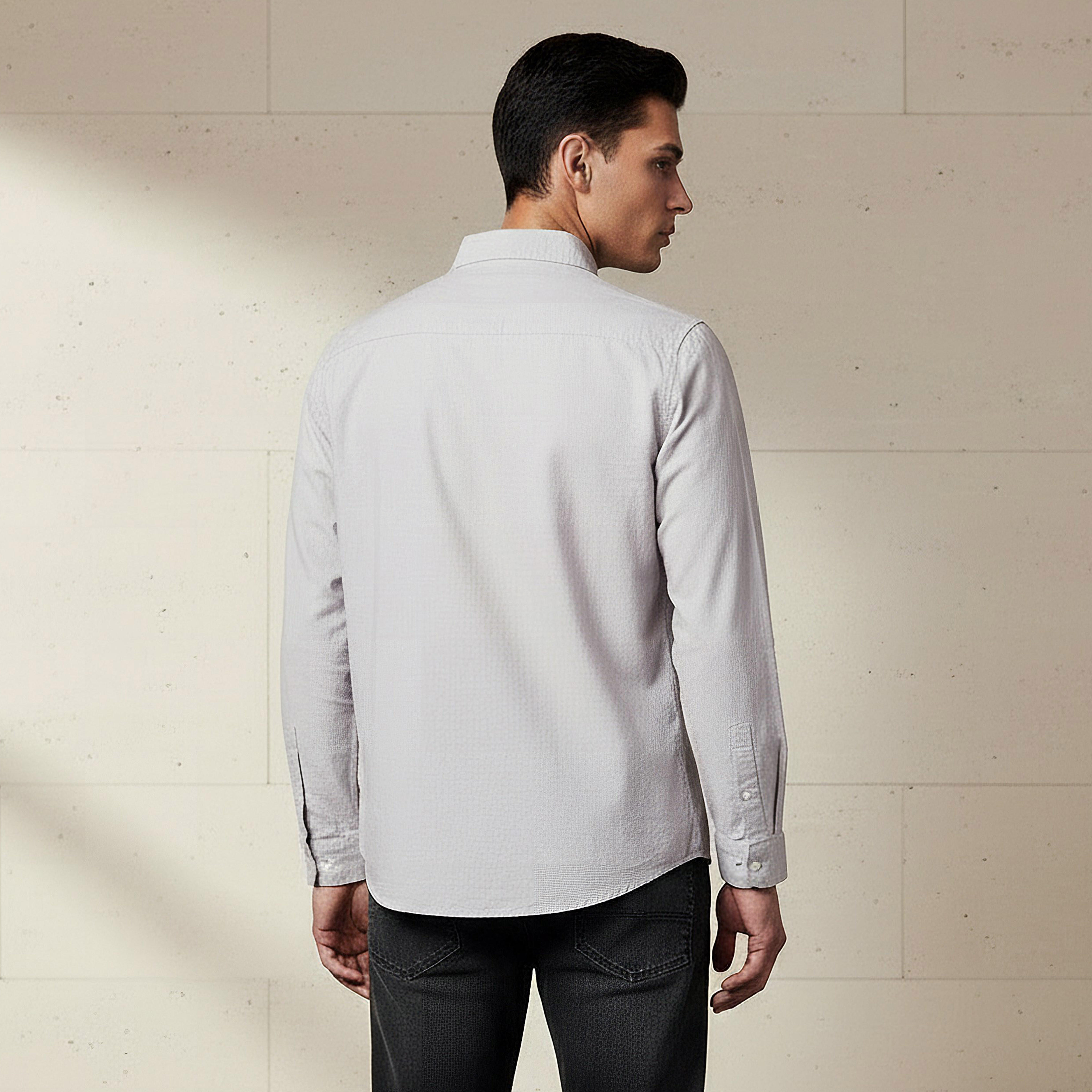 Men Regular Fit Collared Long Sleeve Shirt-men-clothing-shirts-image-3