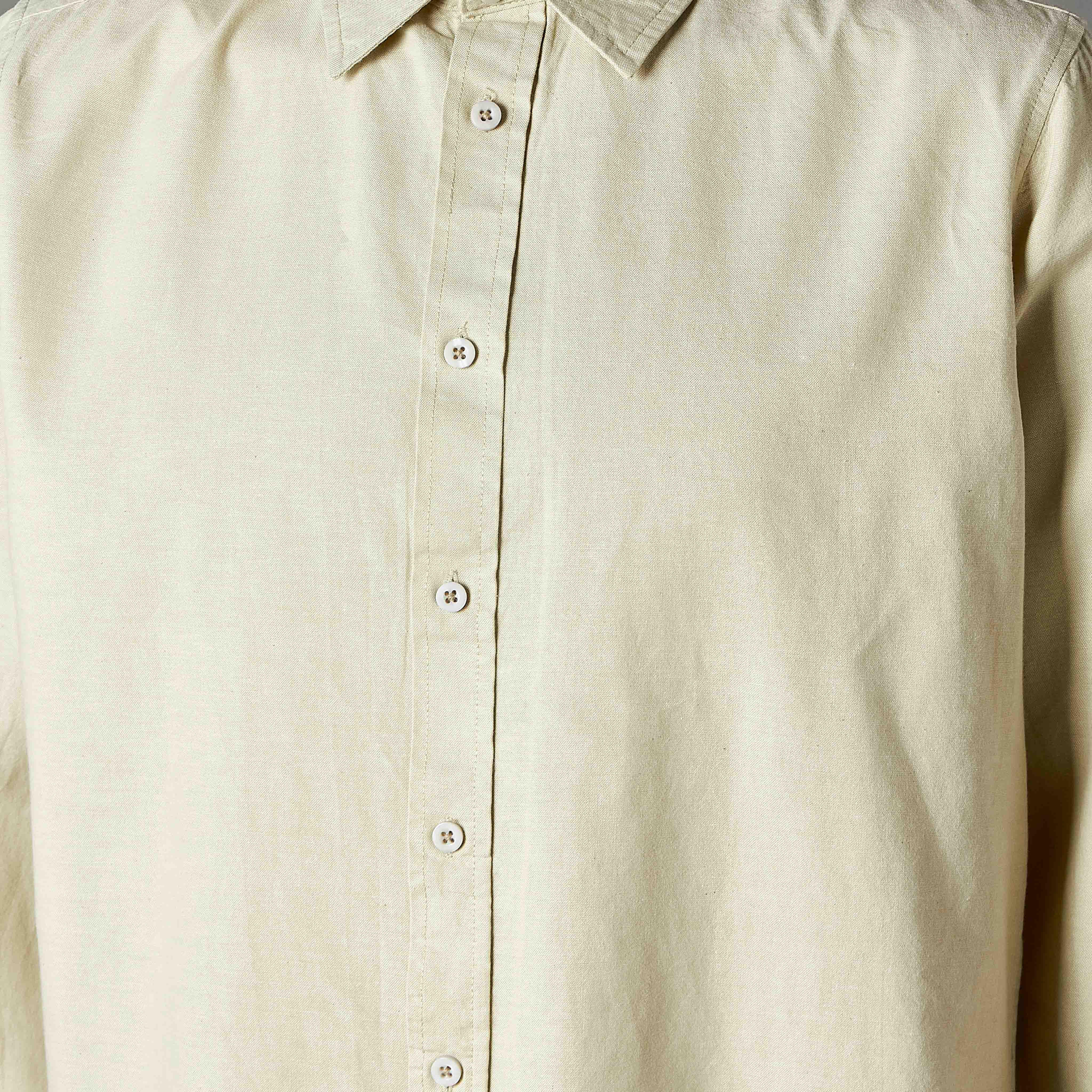 Men Regular Fit Collared Long Sleeve Shirt-men-clothing-shirts-image-4