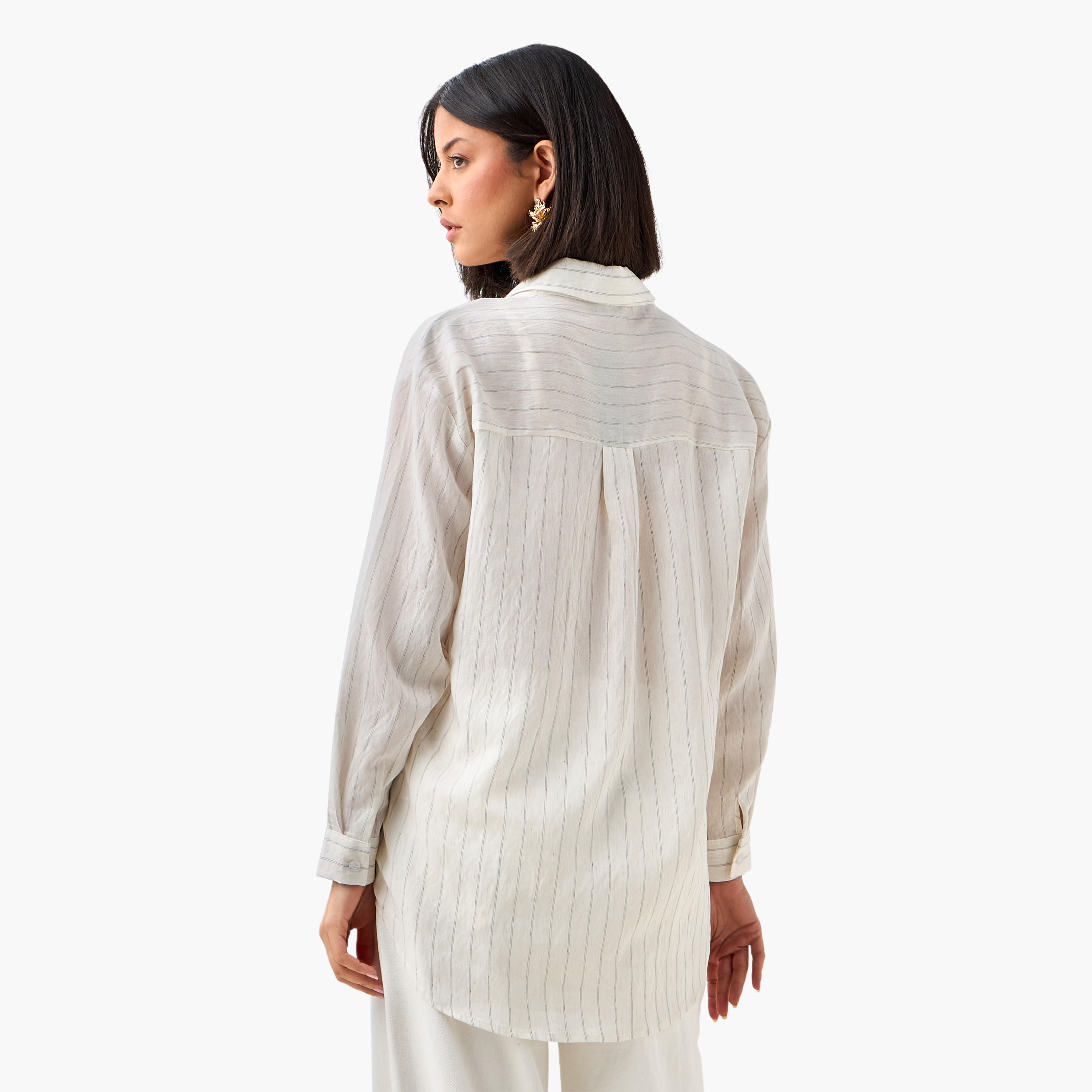قميص طويل مخطّط بطول غير متساوي-women-clothing-shirtsandblouses-shirts-image-3