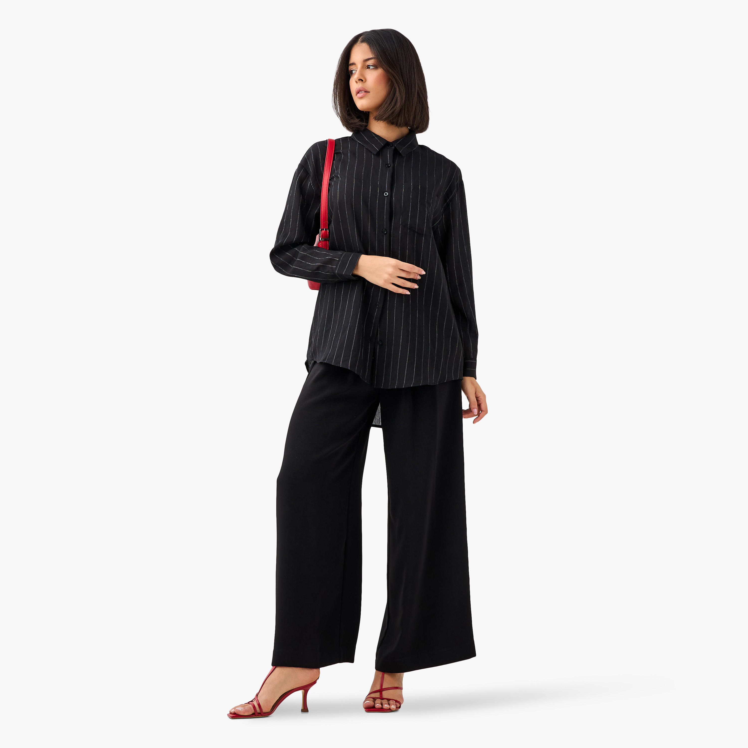 Long Line High Low Stripes Shirt-women-clothing-shirtsandblouses-shirts-image-4