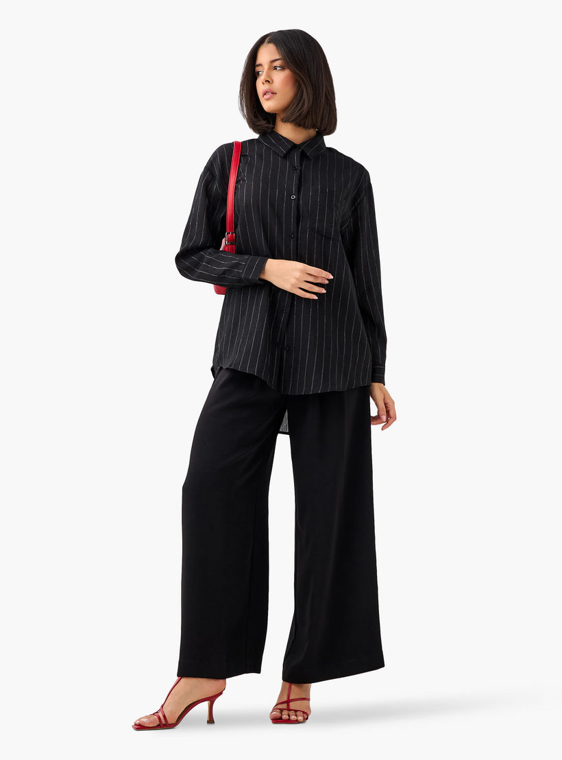 Long Line High Low Stripes Shirt-women-clothing-shirtsandblouses-shirts-image-4