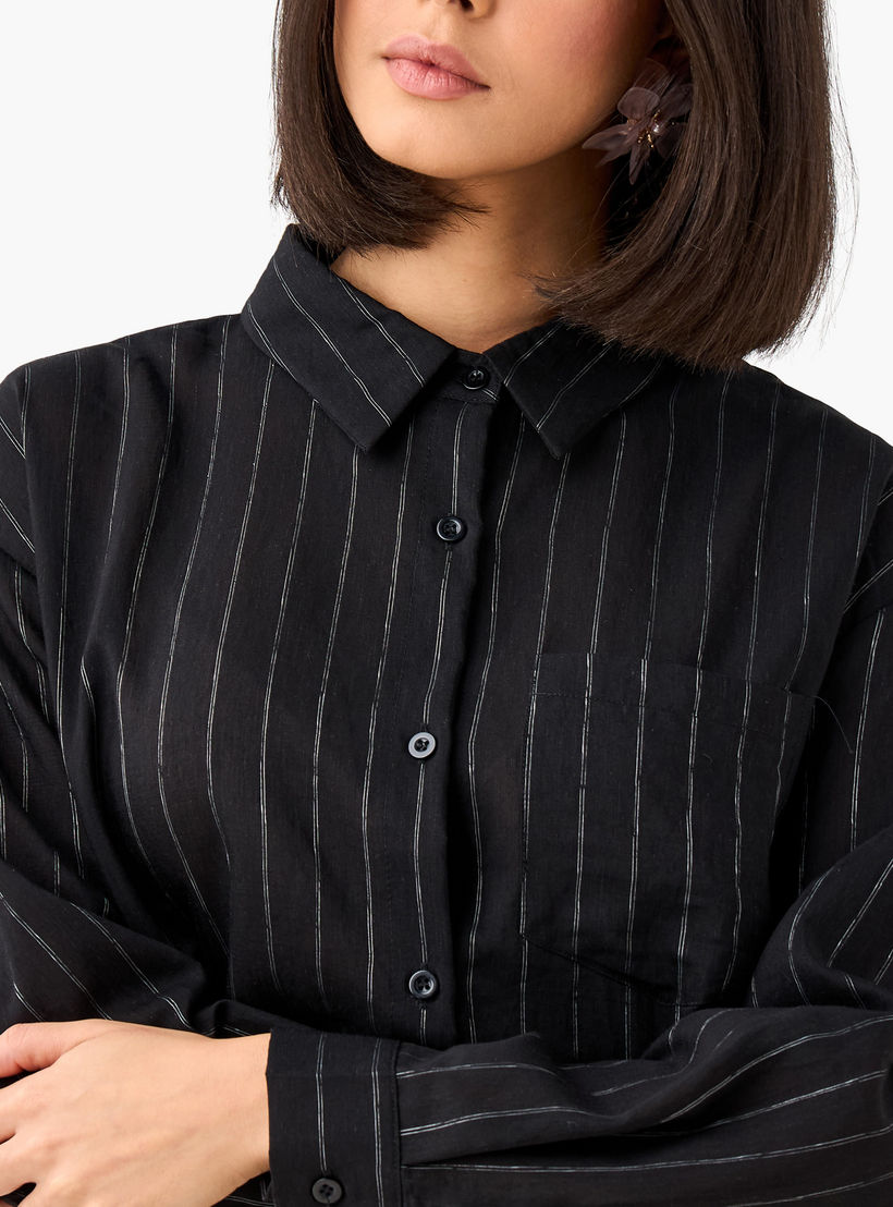 Long Line High Low Stripes Shirt-women-clothing-shirtsandblouses-shirts-image-6