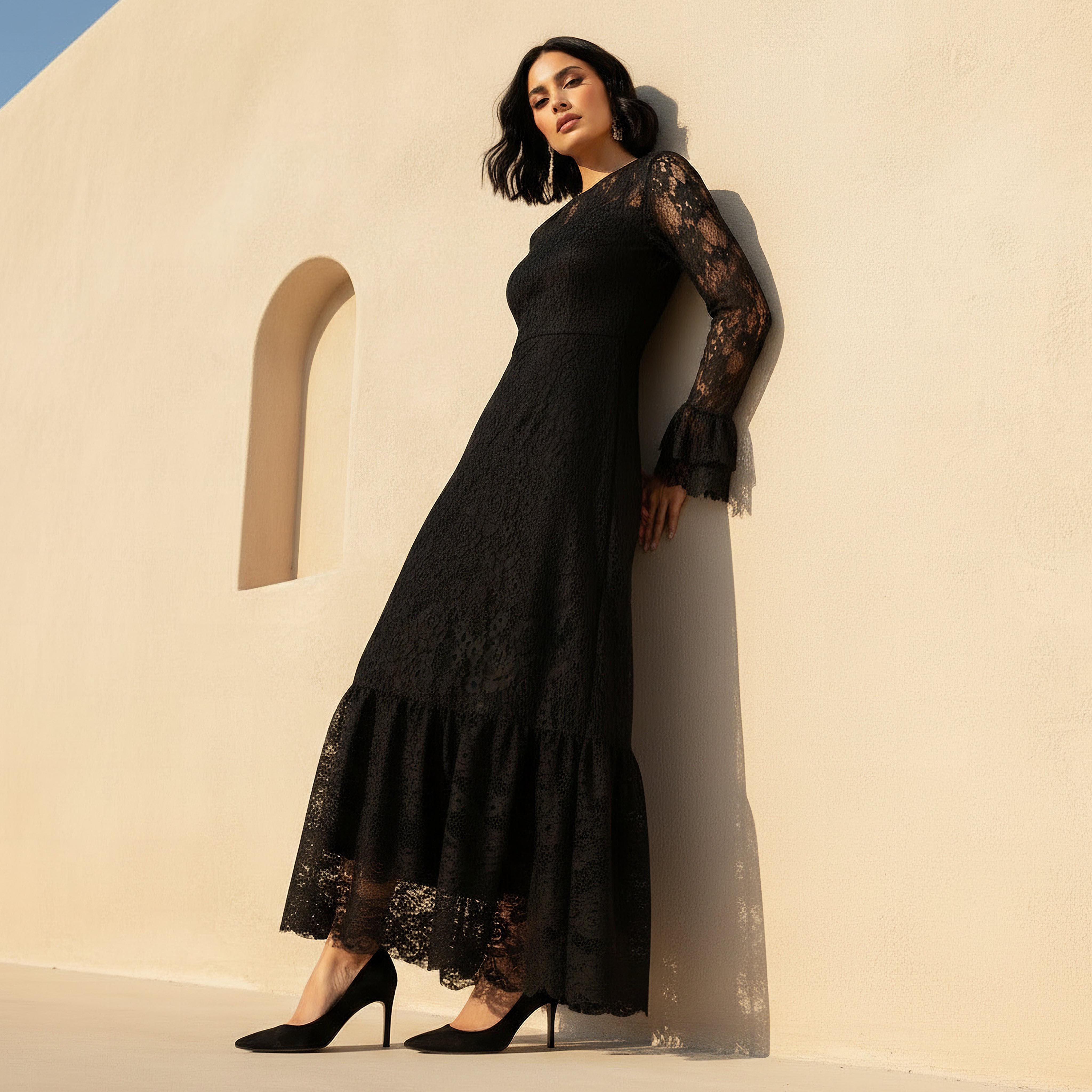 Lace Women Dress with Bell Sleeves-PROMO_SP_AE__6_RGCC_BUY2FOR199_040325-image-1