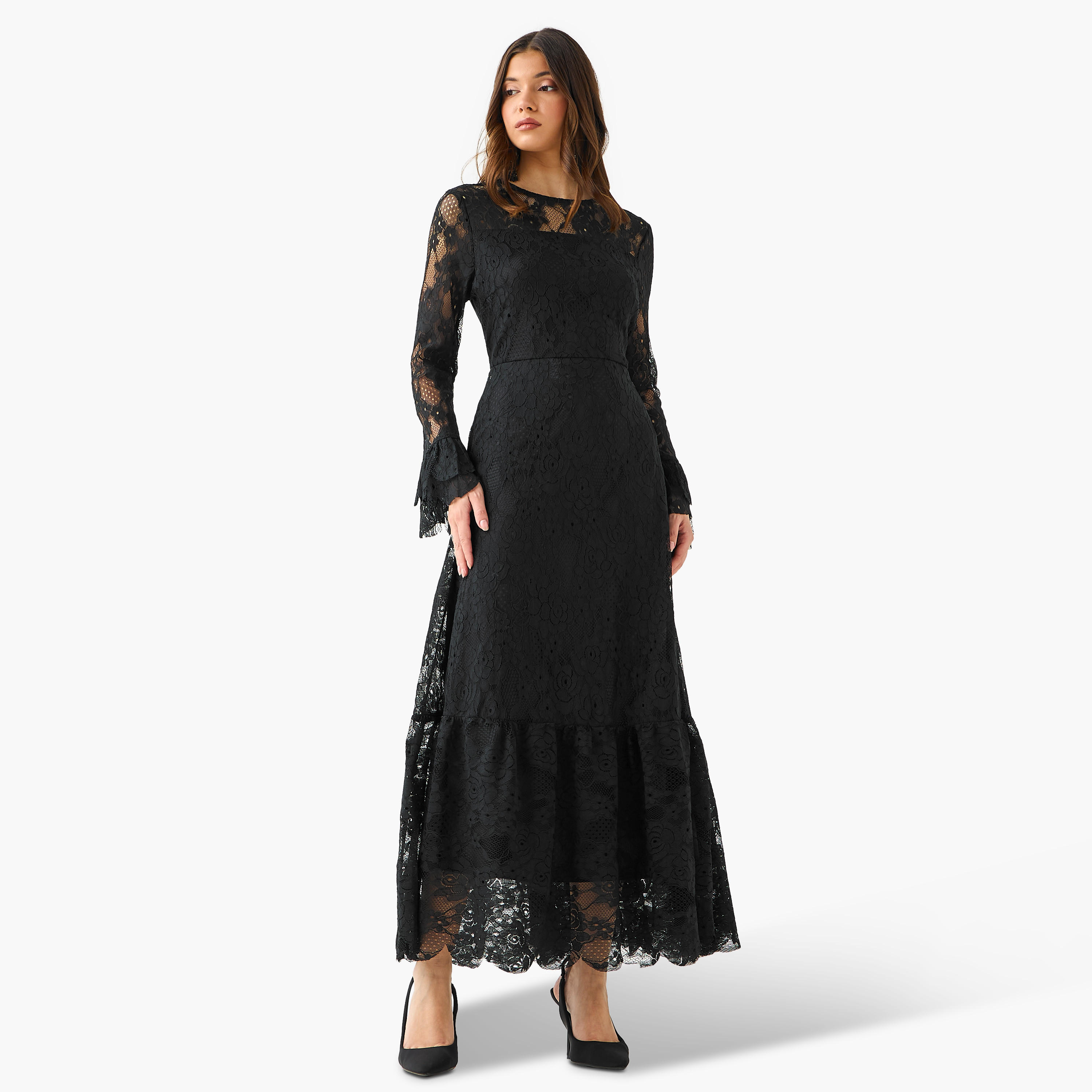 Lace Women Dress with Bell Sleeves-PROMO_SP_AE__6_RGCC_BUY2FOR199_040325-image-4