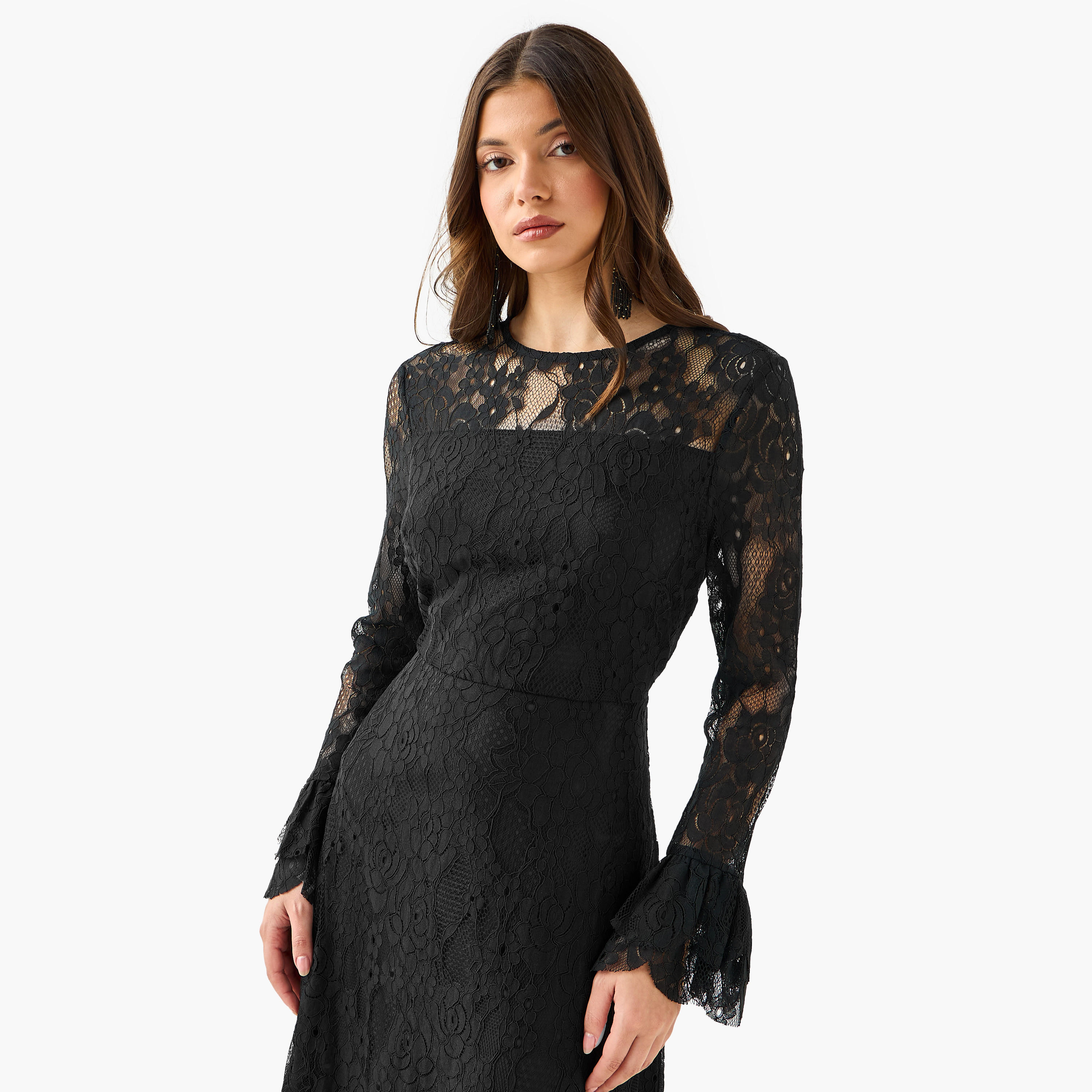 Lace Women Dress with Bell Sleeves-PROMO_SP_AE__6_RGCC_BUY2FOR199_040325-image-6