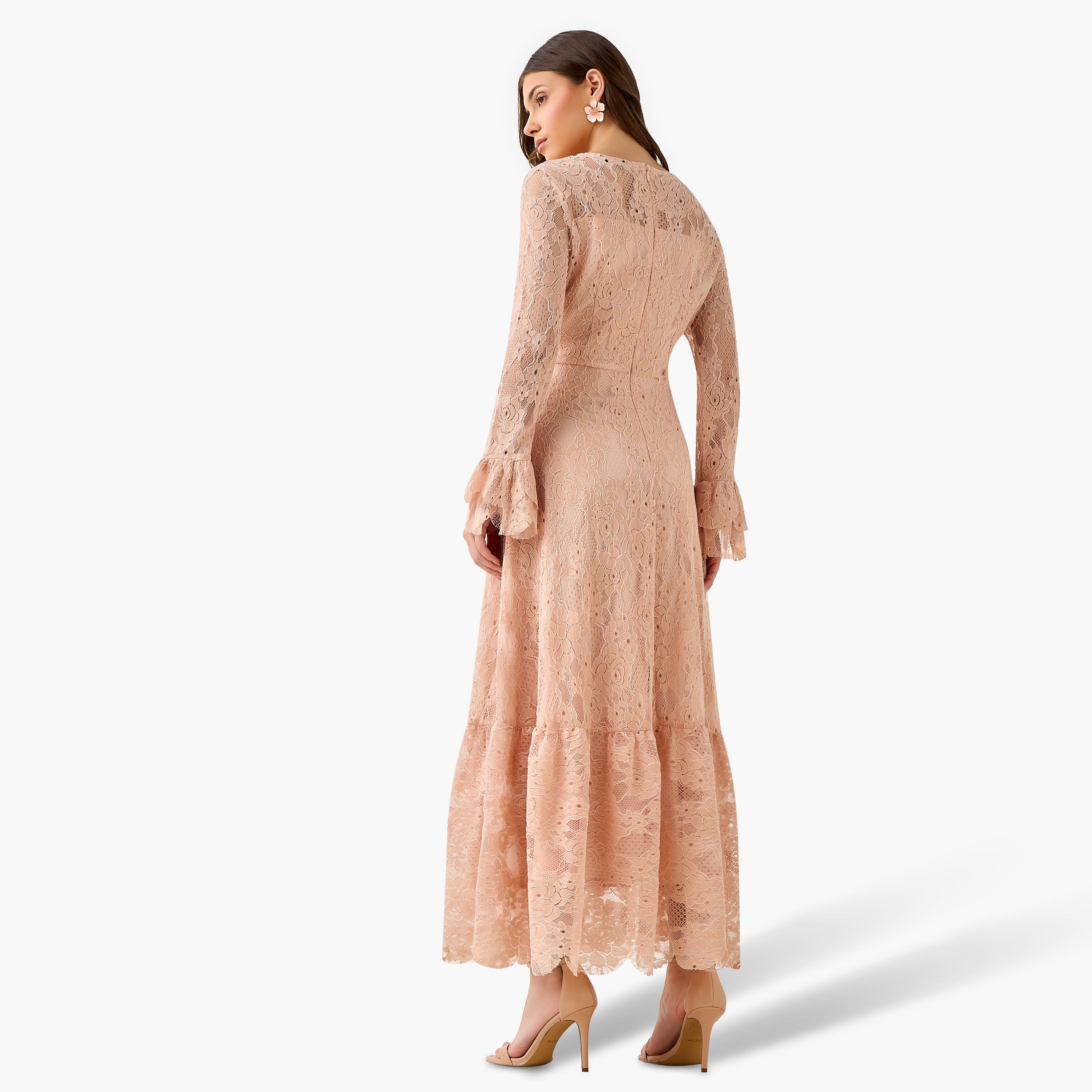 Lace Women Dress with Bell Sleeves-PROMO_SP_KSA_7_BUY2FORSAR199_130625-image-6