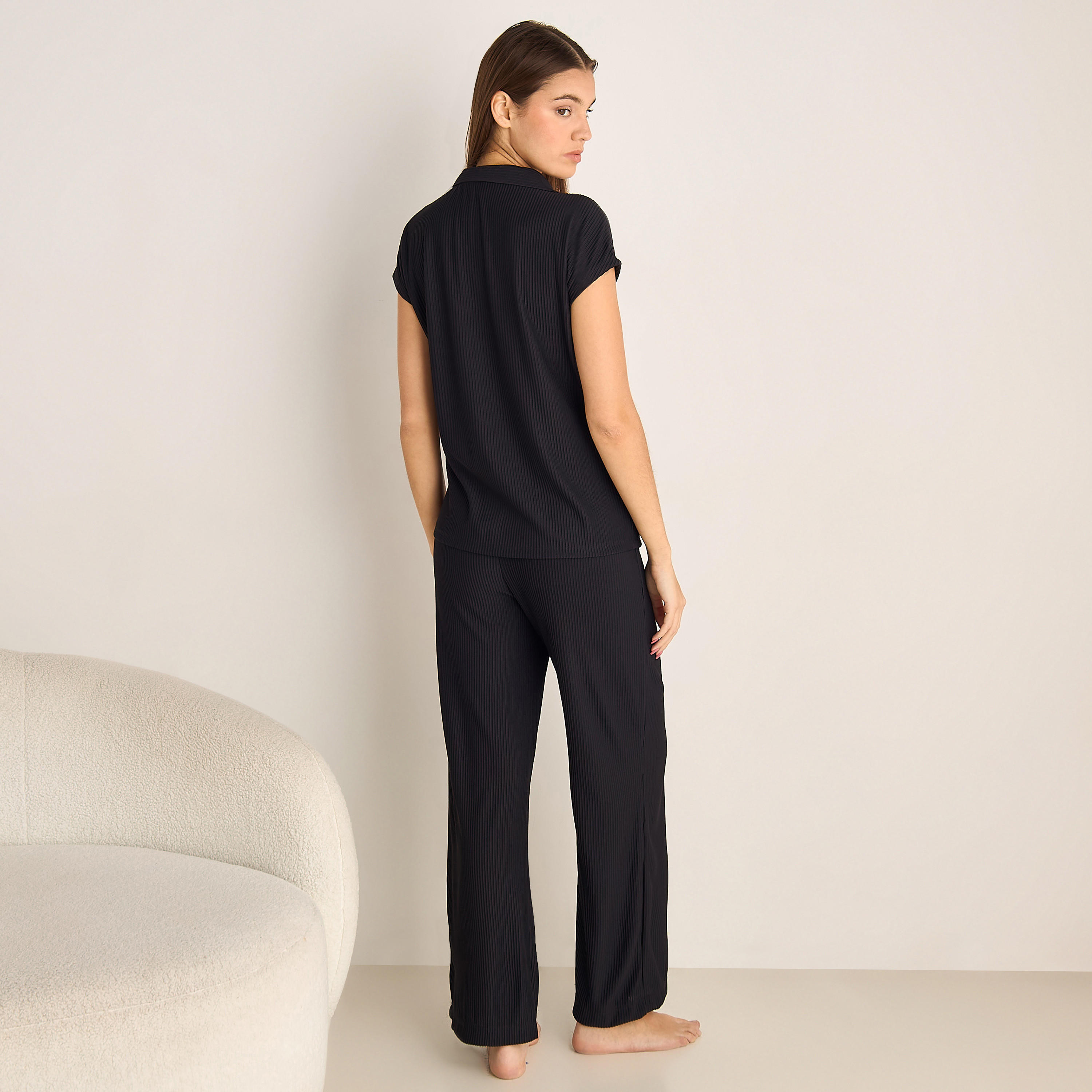 Textured Knit Top and Bottom Co-ord set-women-clothing-coordsets-image-4
