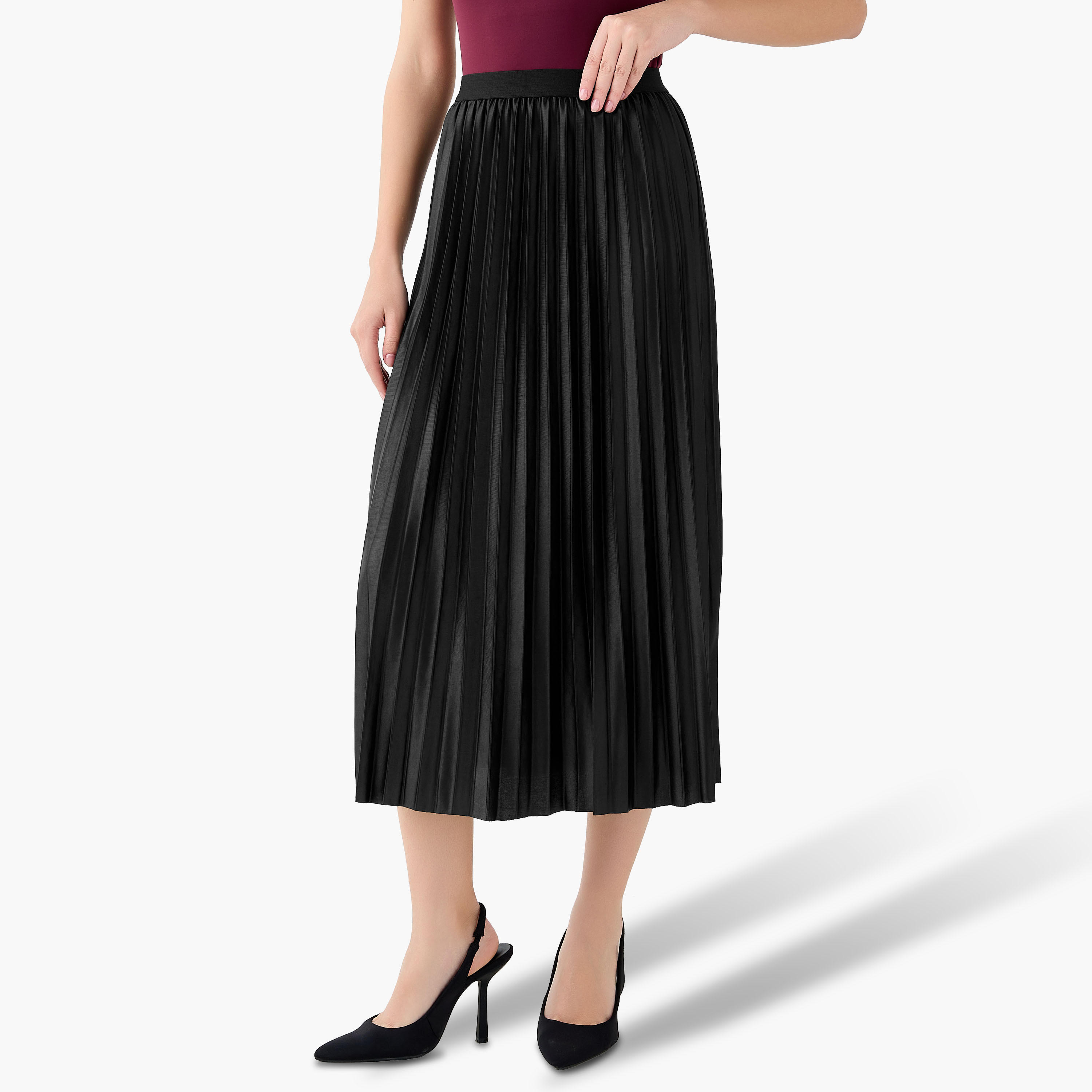 Pleated Midi Skirt-women-clothing-bottoms-skirts-image-4