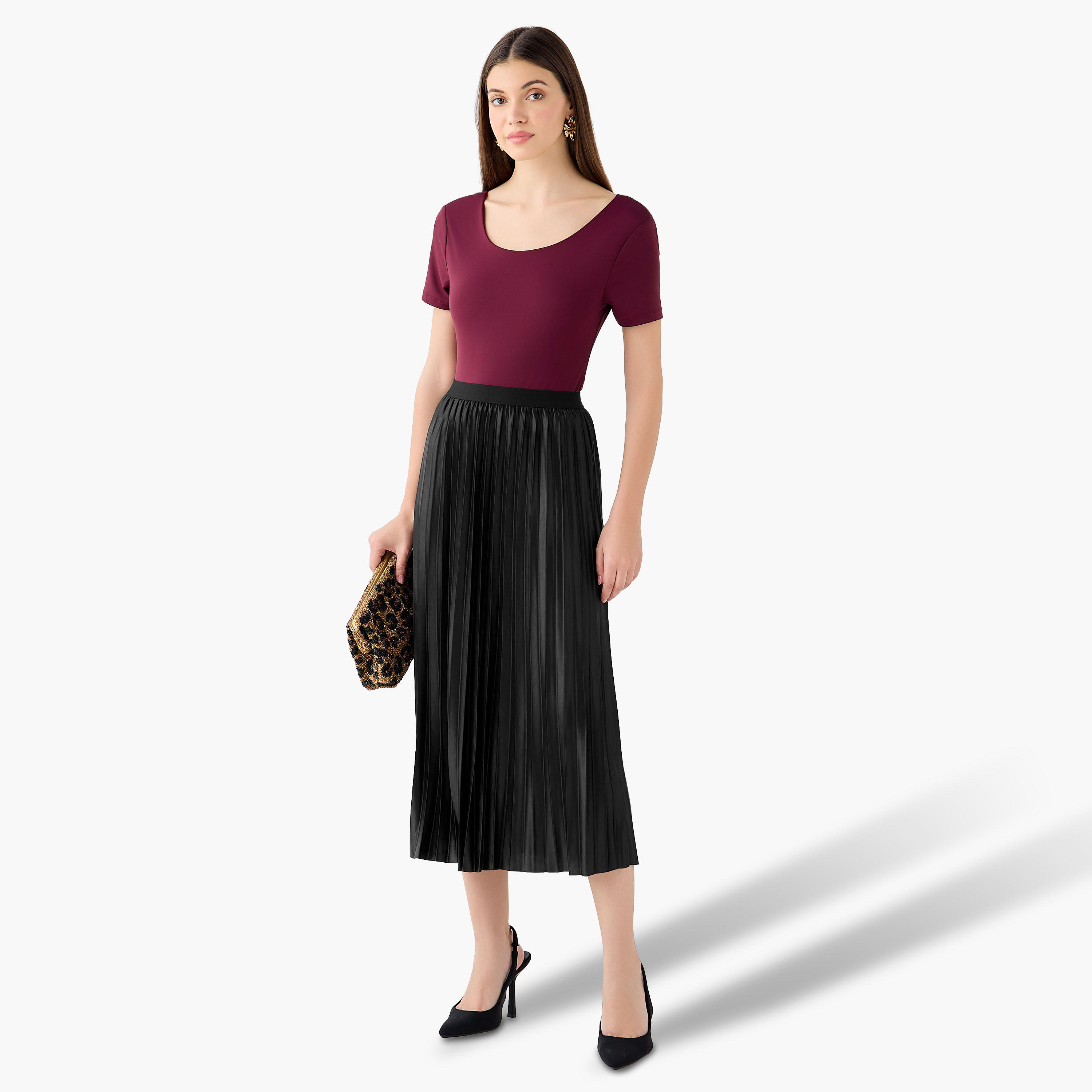 Pleated Midi Skirt-women-clothing-bottoms-skirts-image-5
