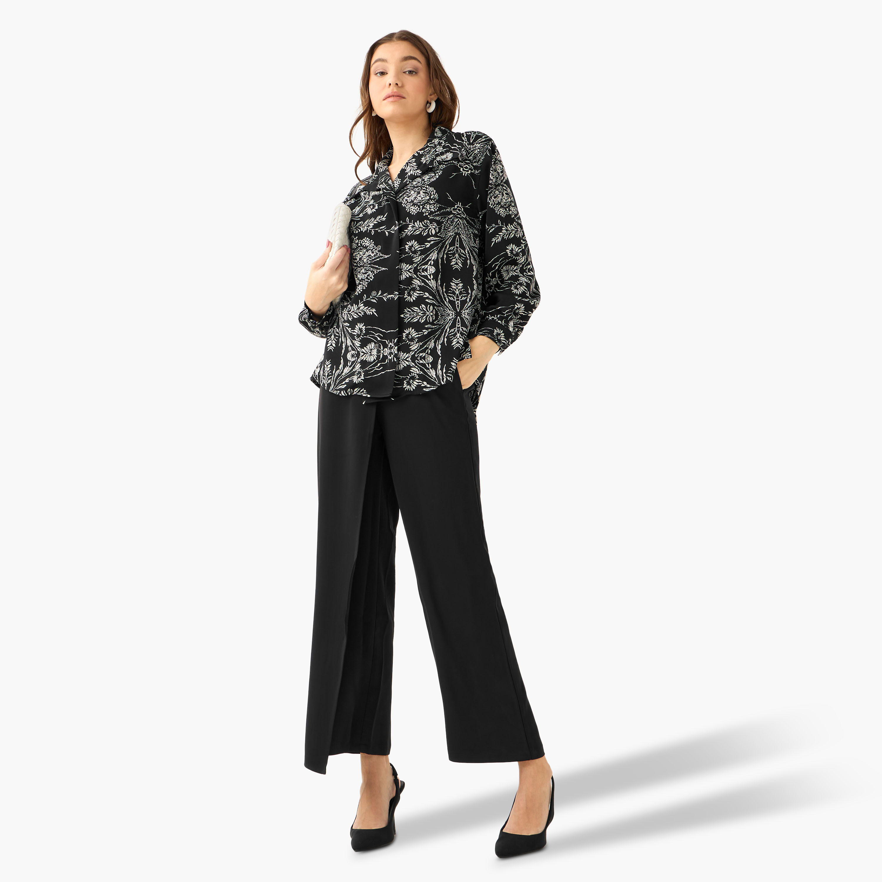 Shirt with Floral Print and High-Low Hem-women-clothing-shirtsandblouses-shirts-image-7