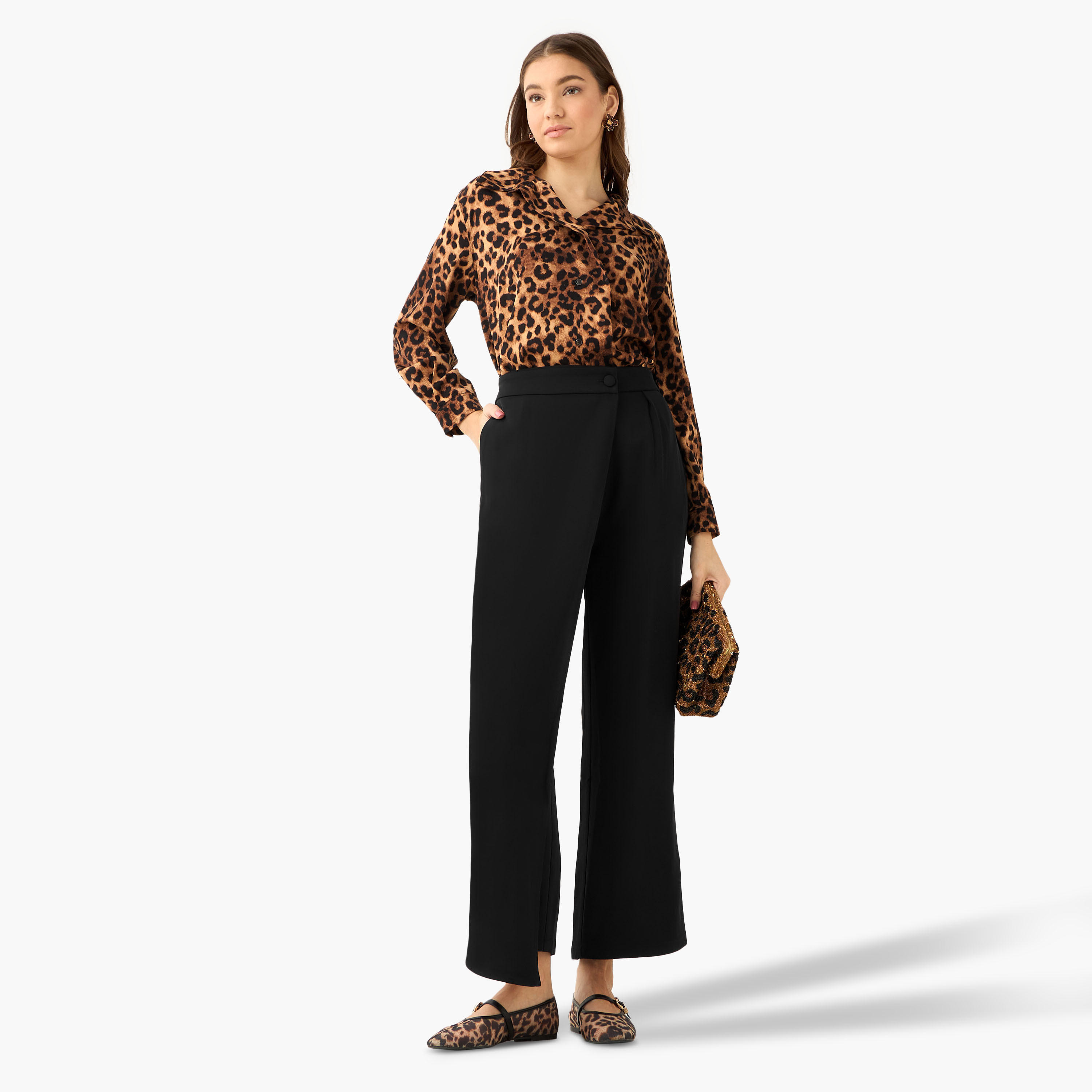 Shirt with Animal Print and High-Low Hem-women-clothing-shirtsandblouses-shirts-image-3