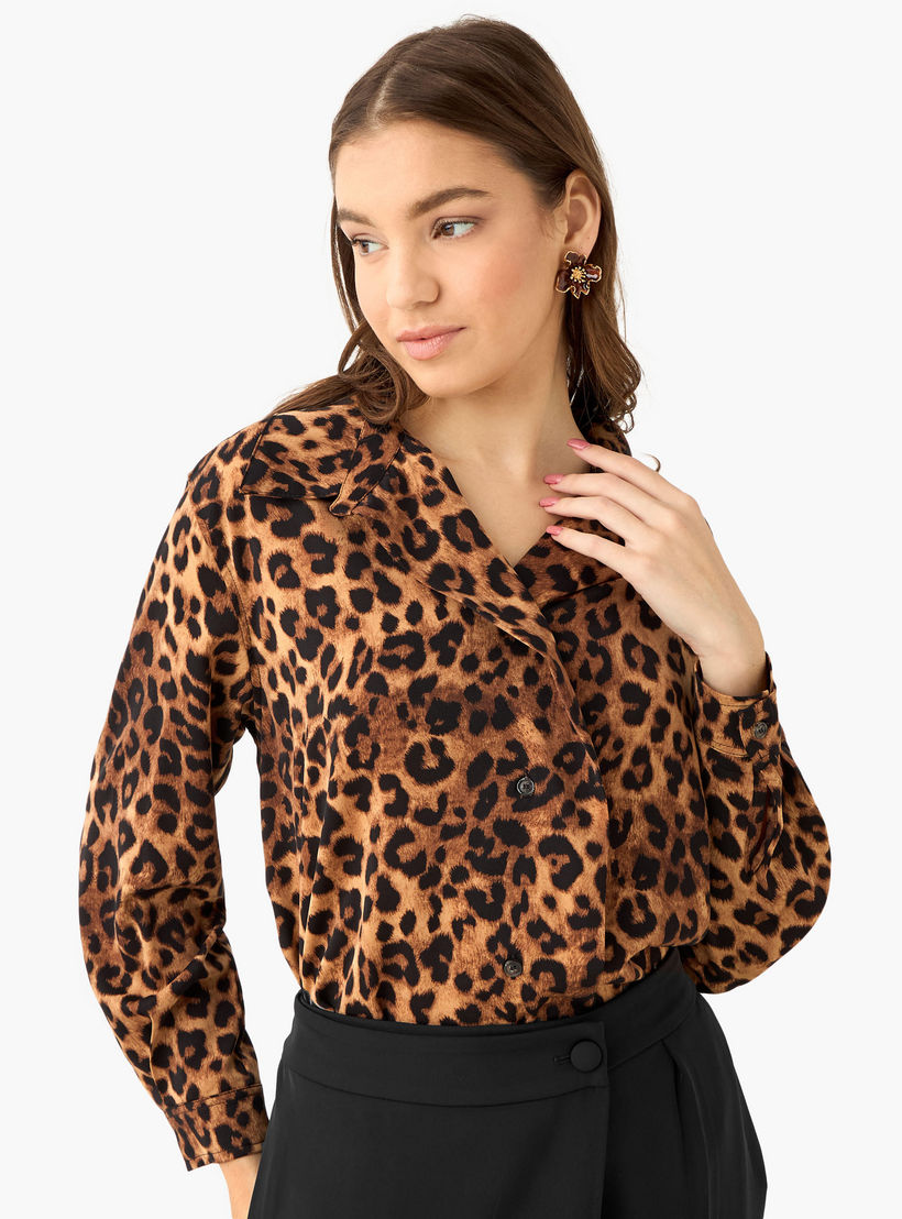 Shirt with Animal Print and High-Low Hem-women-clothing-shirtsandblouses-shirts-image-7