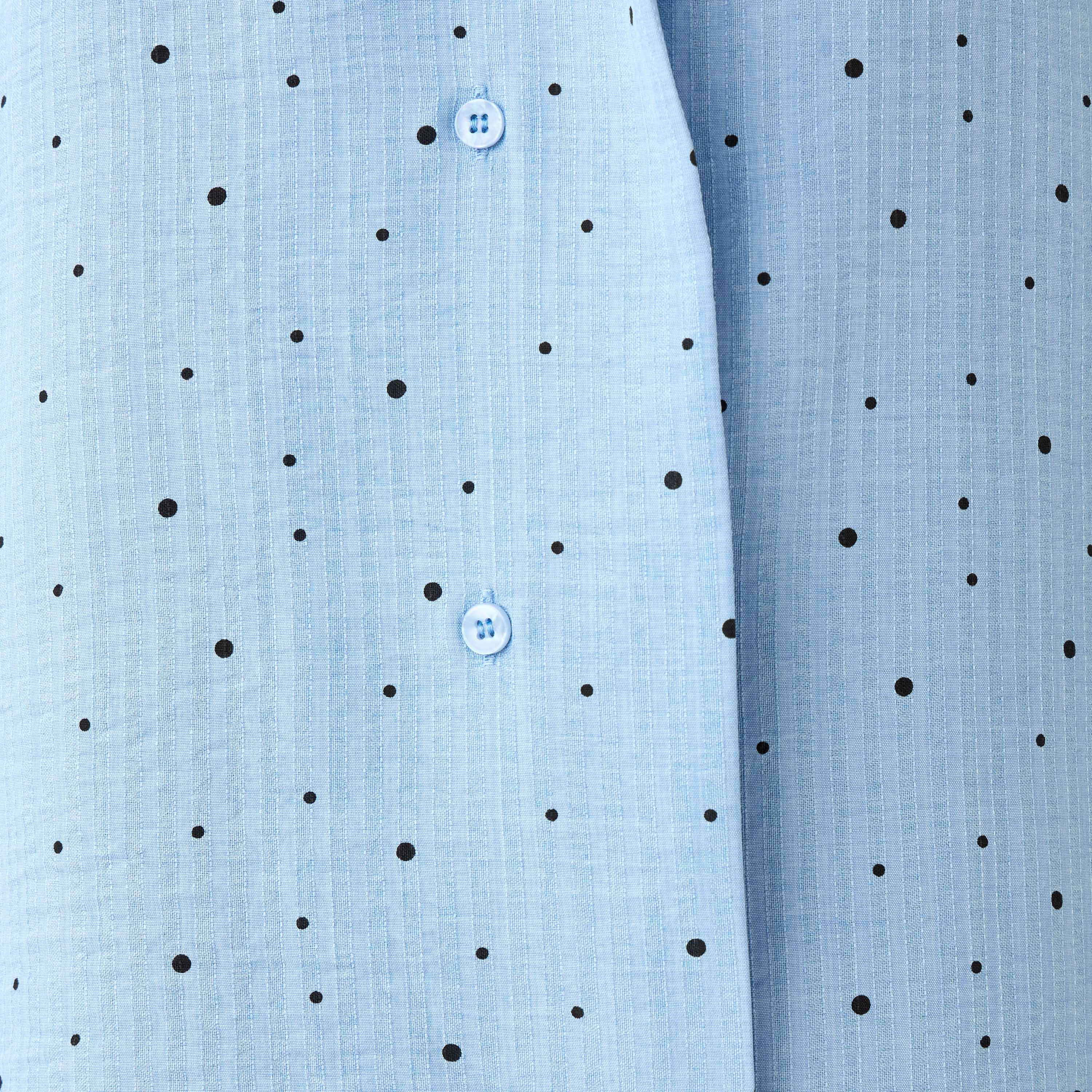 Shirt with Polka Dot Print and High-Low Hem-women-clothing-shirtsandblouses-shirts-image-5
