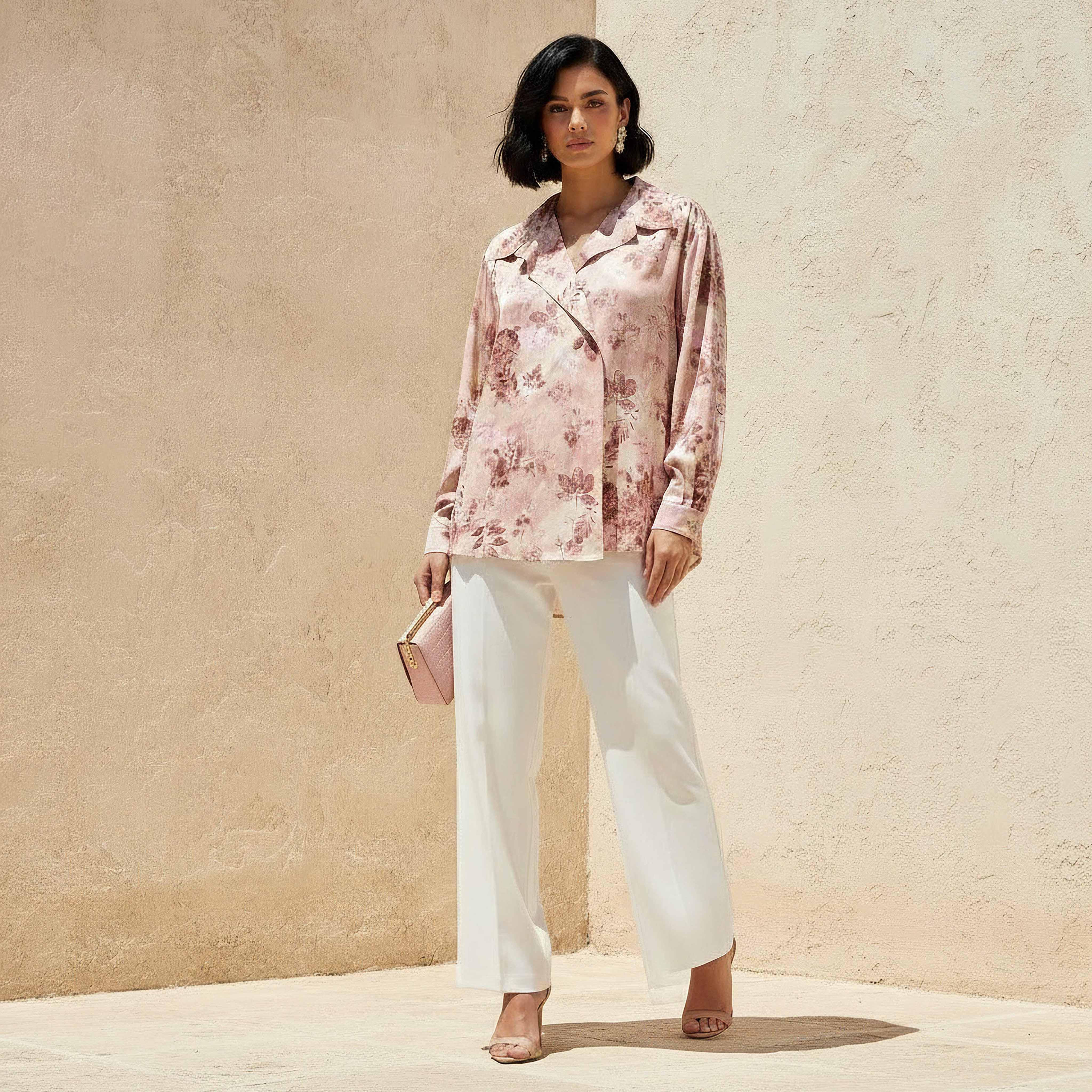 Shirt with Floral Print and High-Low Hem-women-clothing-shirtsandblouses-shirts-image-2