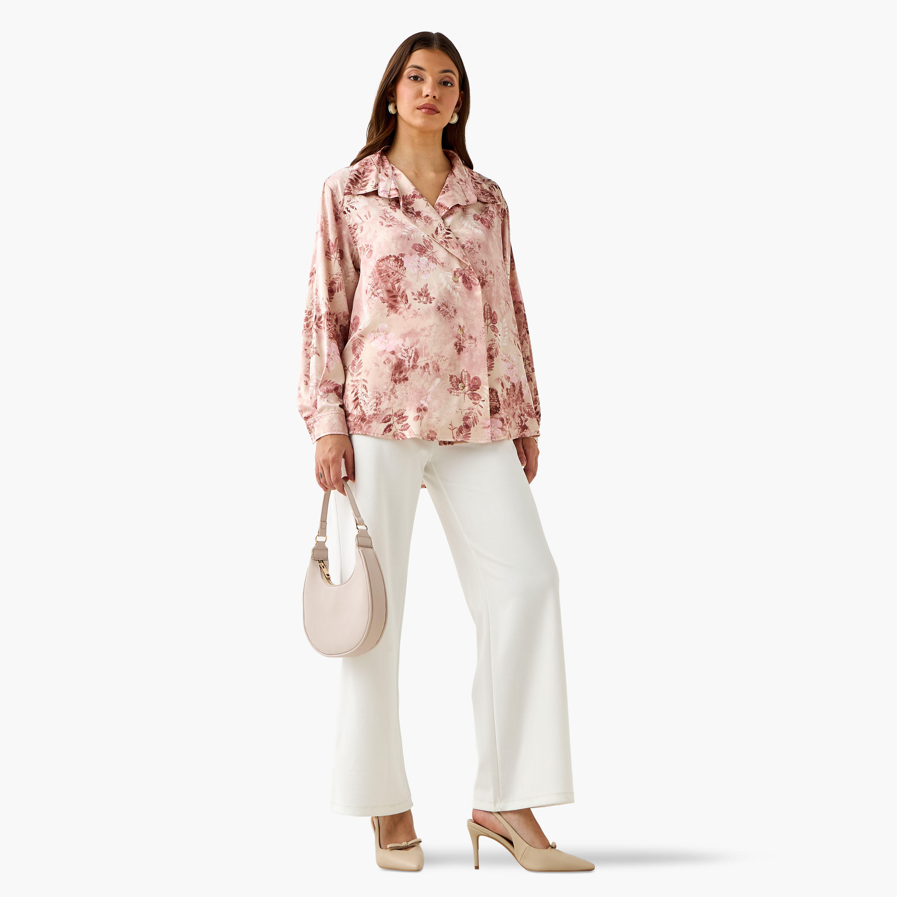 Shirt with Floral Print and High-Low Hem-women-clothing-shirtsandblouses-shirts-image-4