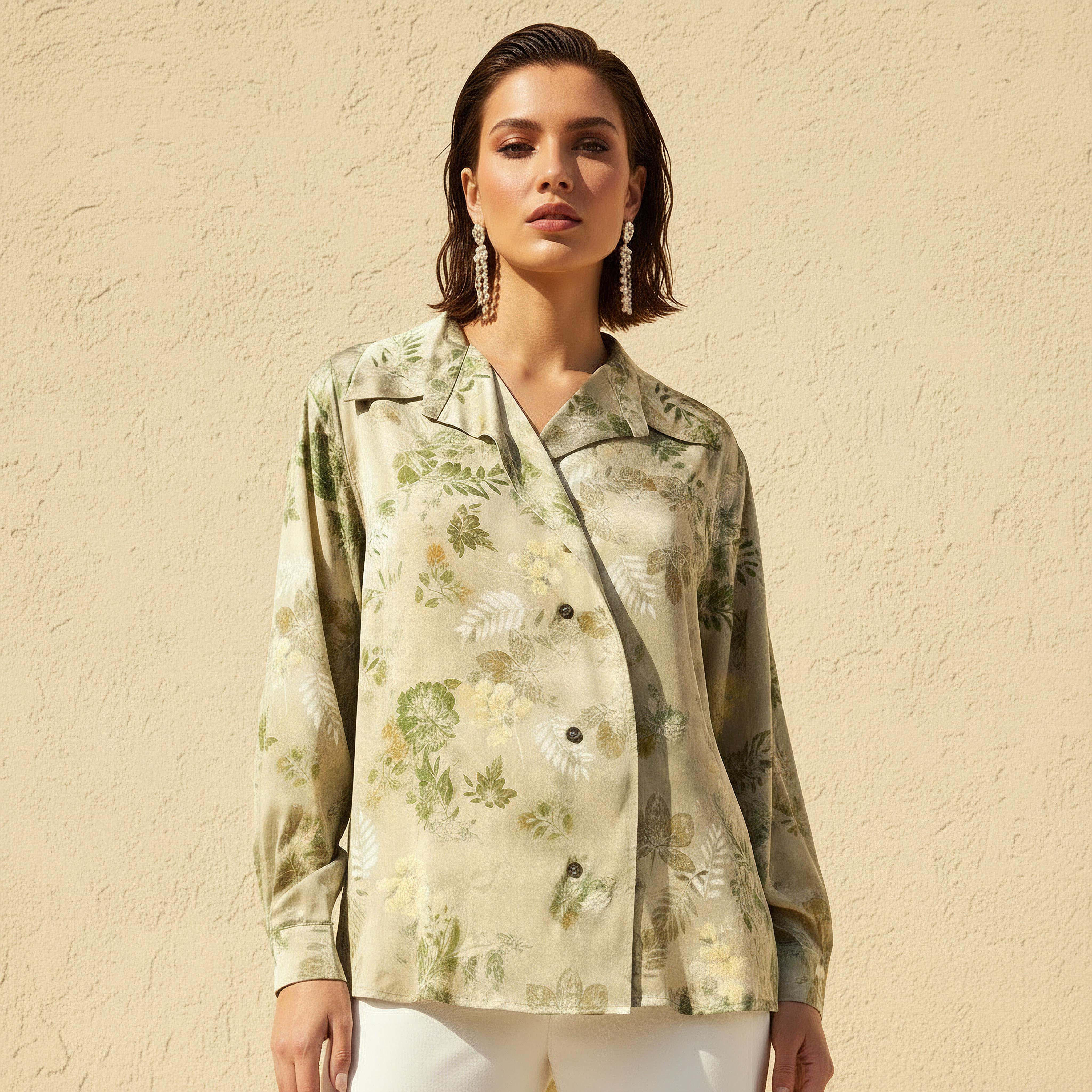 قميص بطول غير متساوي وطبعات زهرية-women-clothing-shirtsandblouses-shirts-image-1