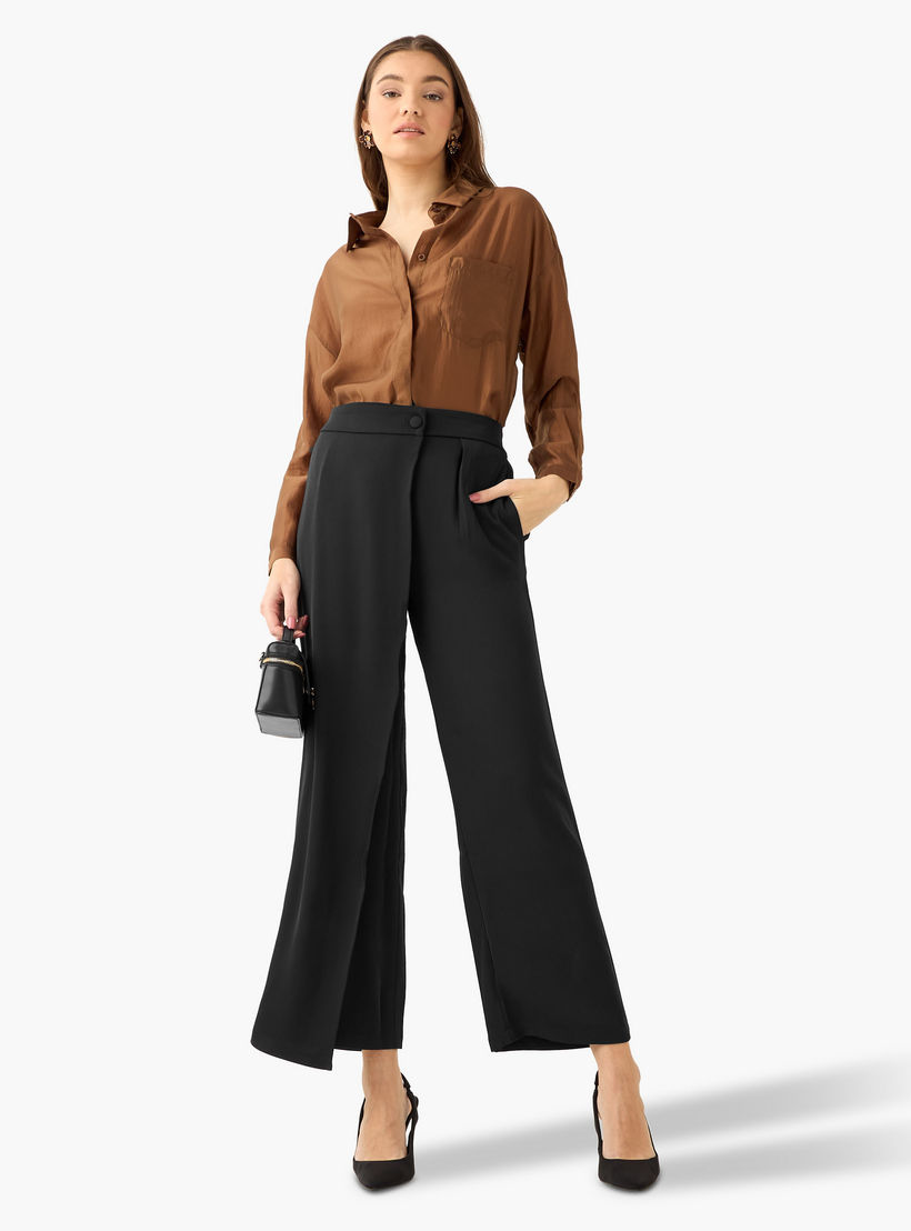 قميص بوصلة أزرار مخفية وطول غير متساوي-women-clothing-shirtsandblouses-shirts-image-4