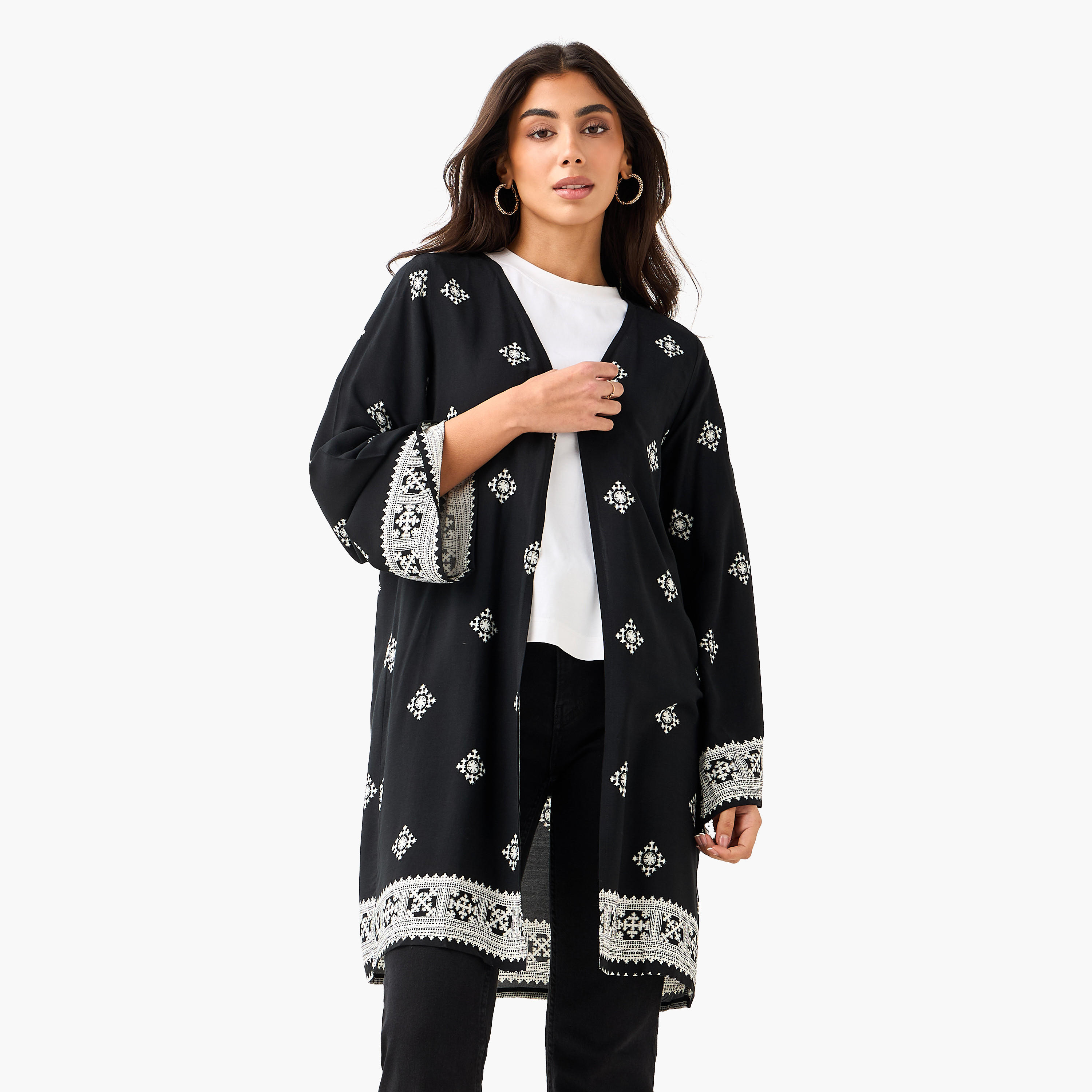 Viscose Embroidered Kimono Shrug-women-clothing-shirtsandblouses-blouses-image-2