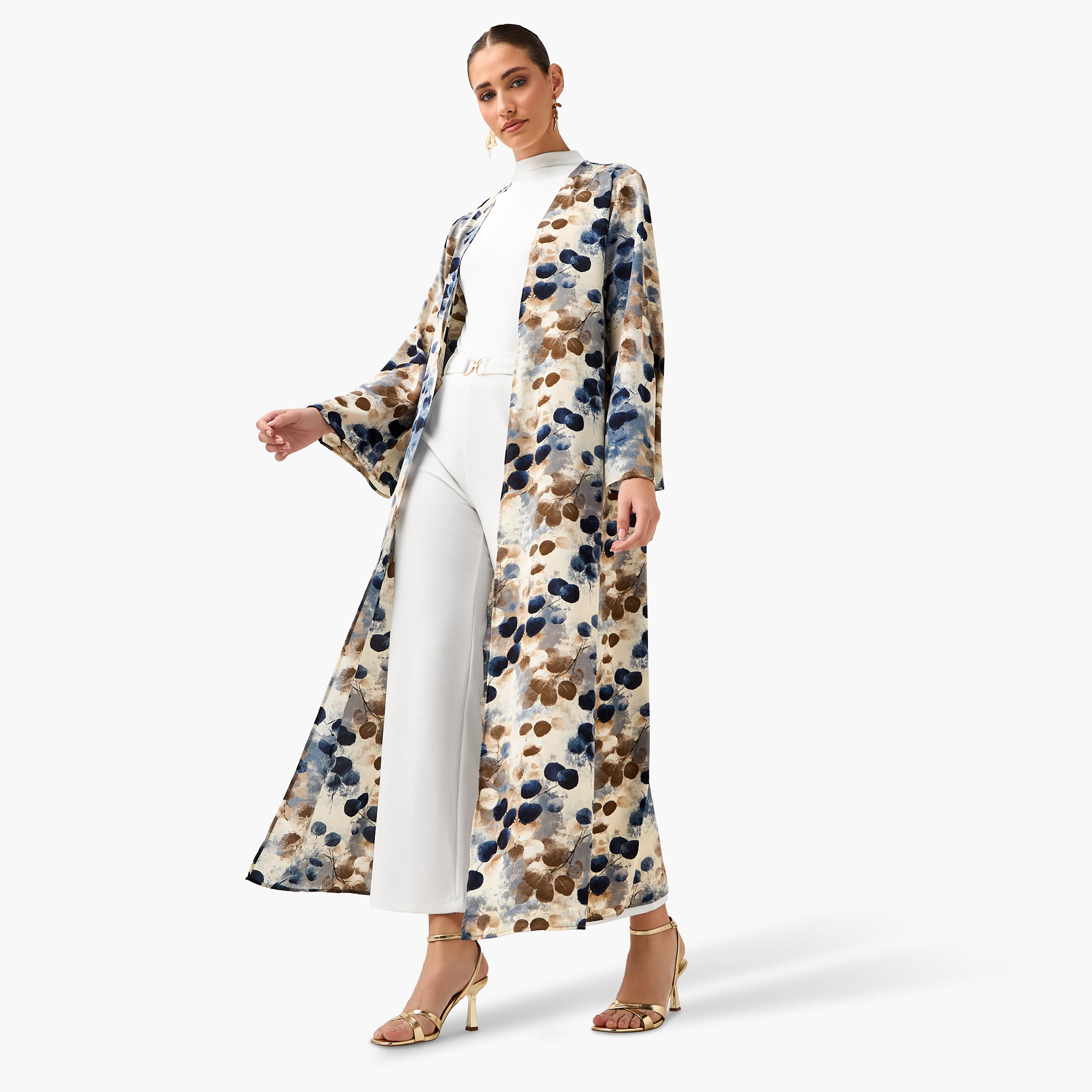 سترة عباية كيمونو بقصّة عادية وطبعات-women-arabicclothing-abayas-image-3