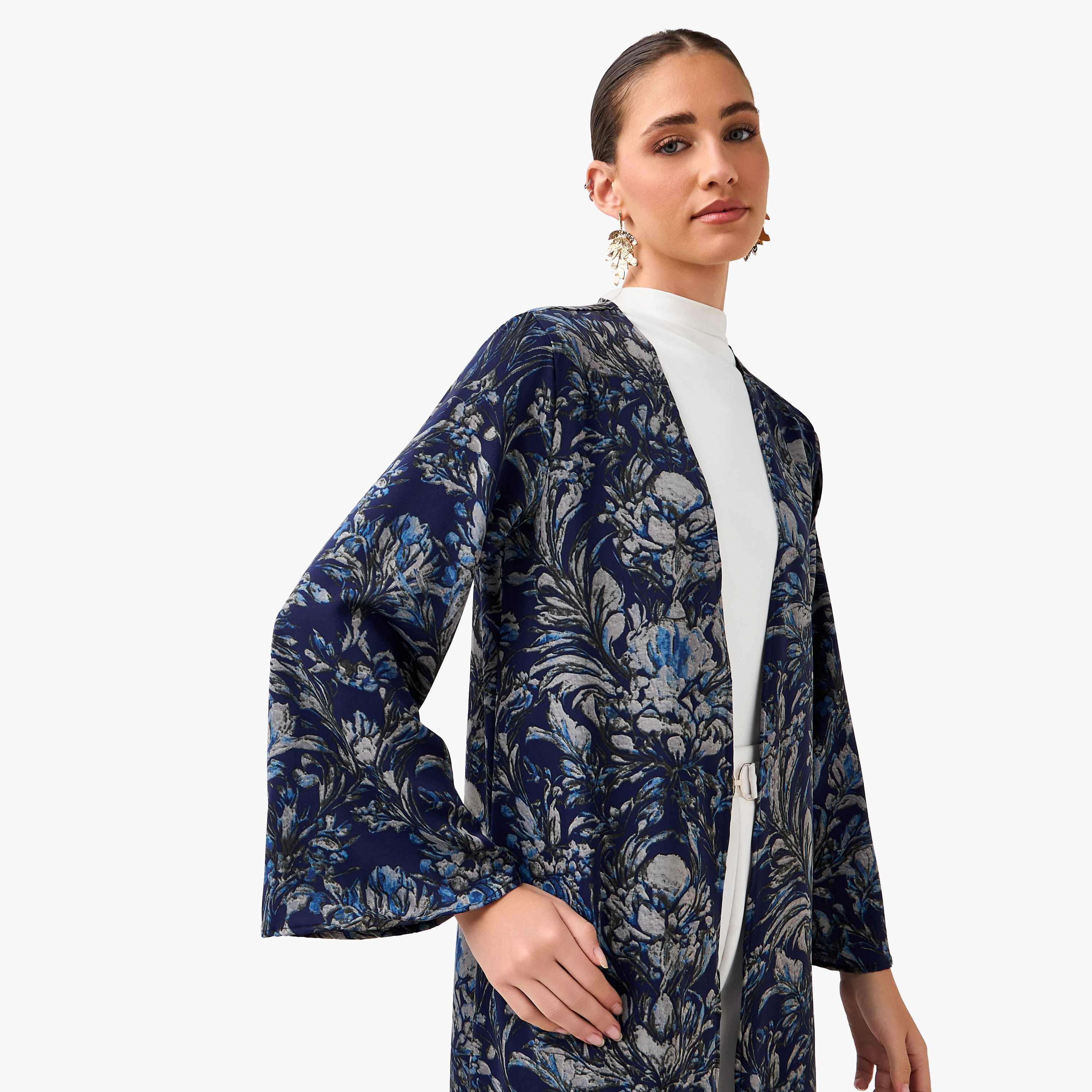 سترة عباية كيمونو بقصّة عادية وطبعات-women-arabicclothing-abayas-image-6