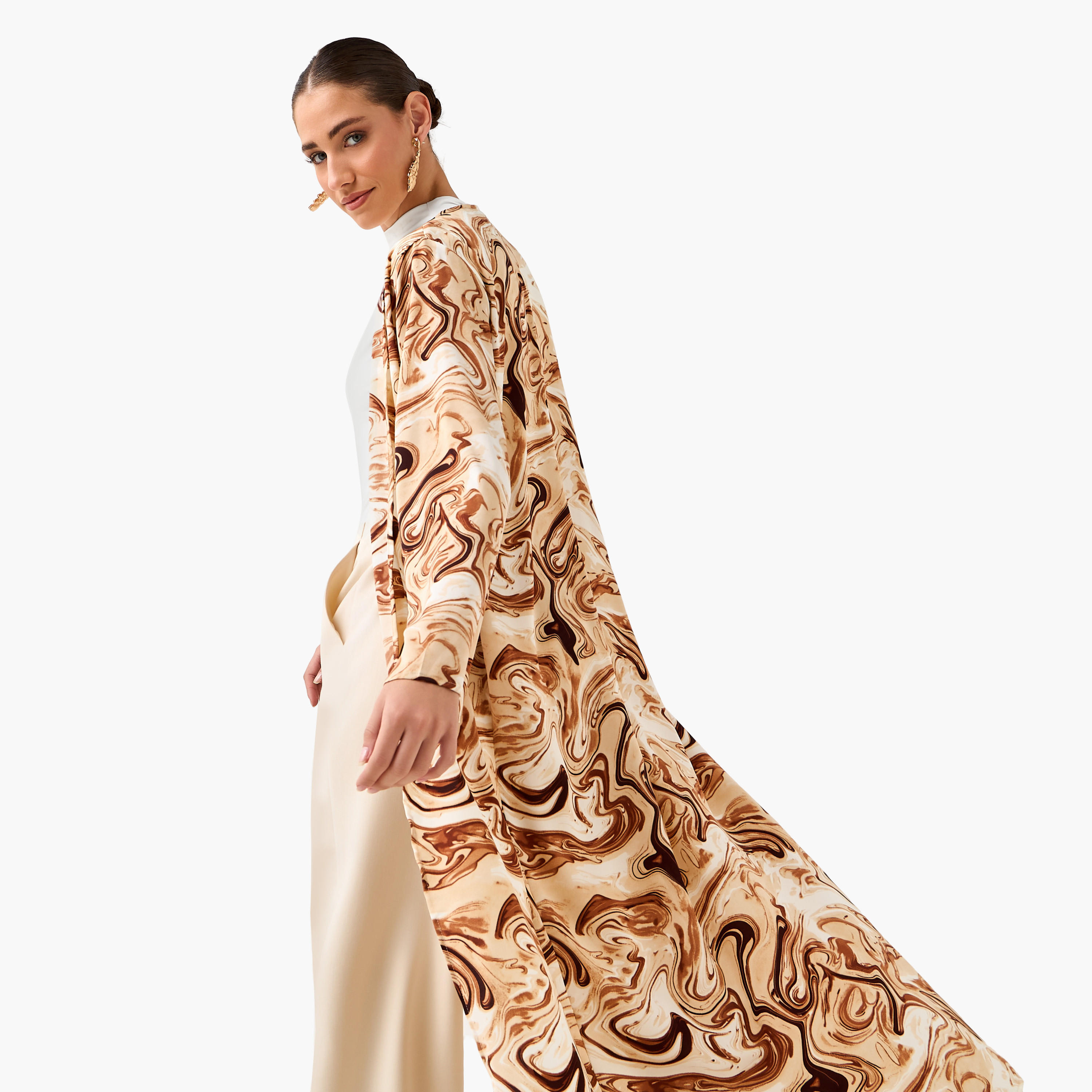 سترة عباية كيمونو بقصّة عادية وطبعات-women-arabicclothing-abayas-image-7