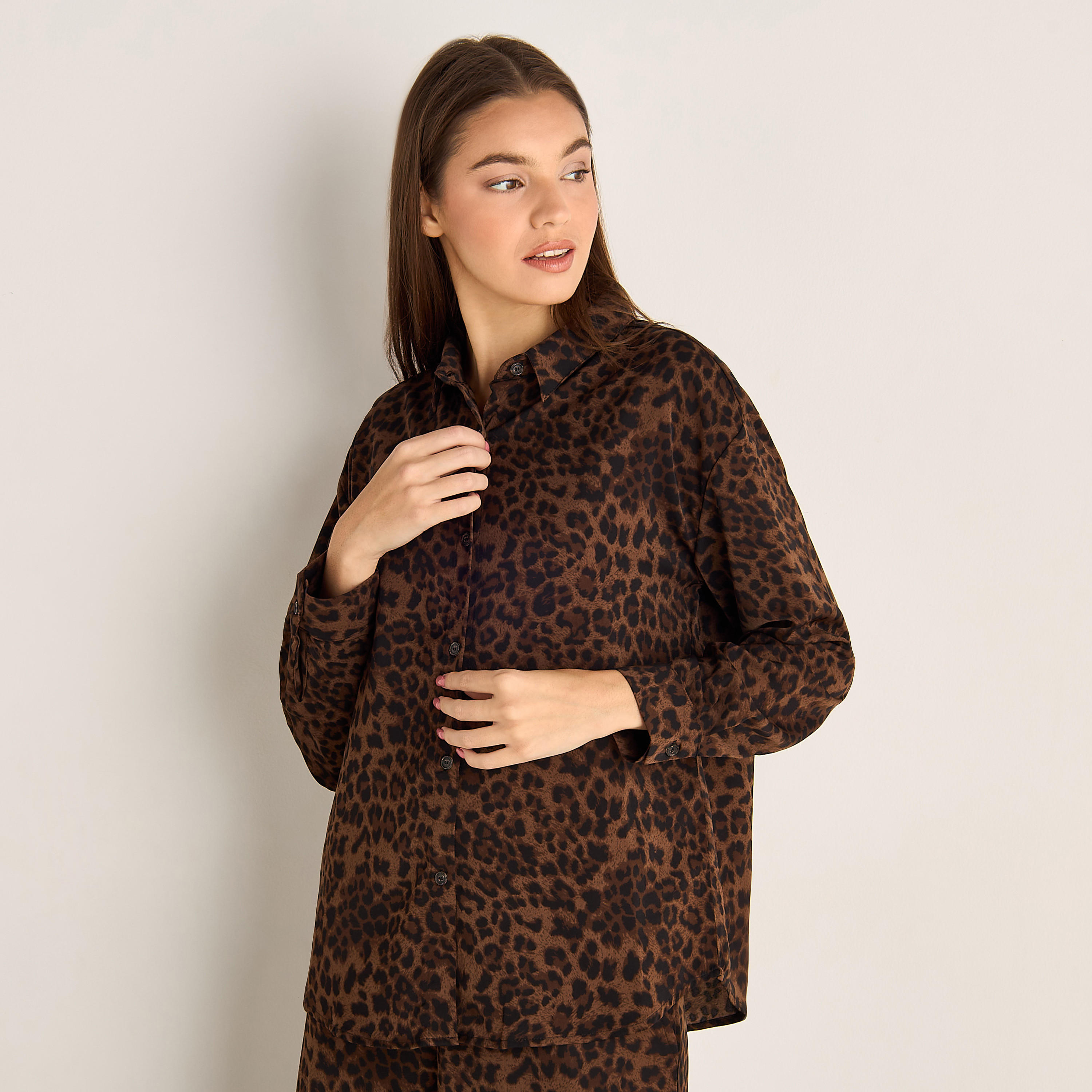 طقم بيجاما قميص وبنطلون-women-clothing-coordsets-image-5
