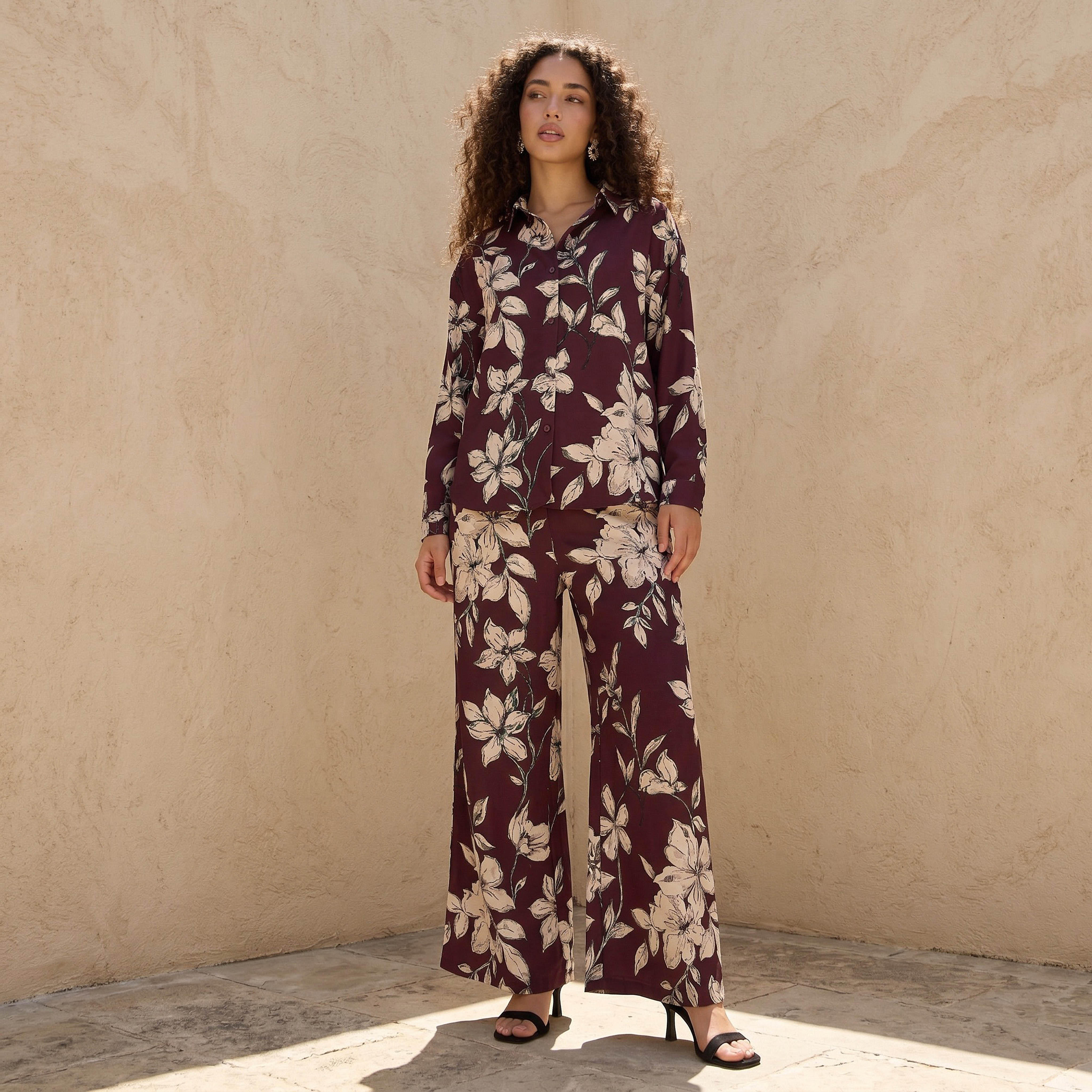 طقم بيجاما قميص وبنطلون-women-clothing-coordsets-image-1
