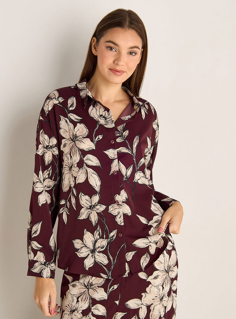 طقم بيجاما قميص وبنطلون-women-clothing-coordsets-image-3