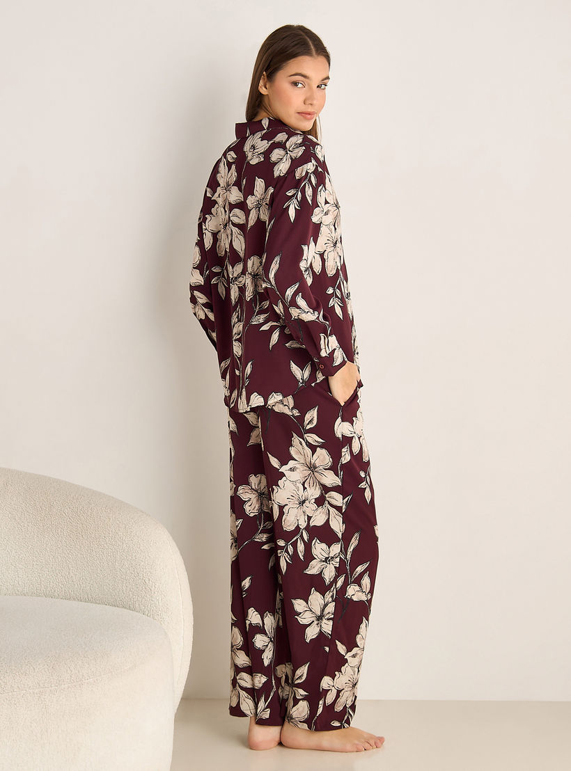 طقم بيجاما قميص وبنطلون-women-clothing-coordsets-image-4