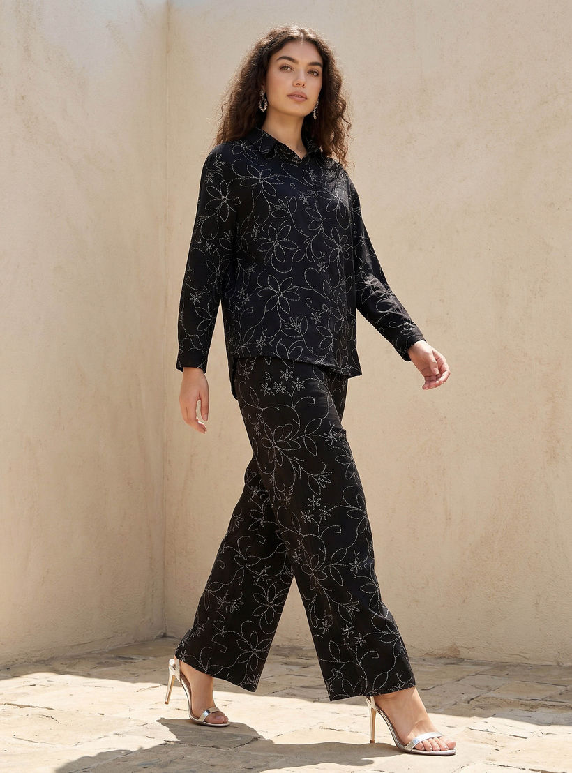 طقم بيجاما قميص وبنطلون-women-clothing-coordsets-image-1
