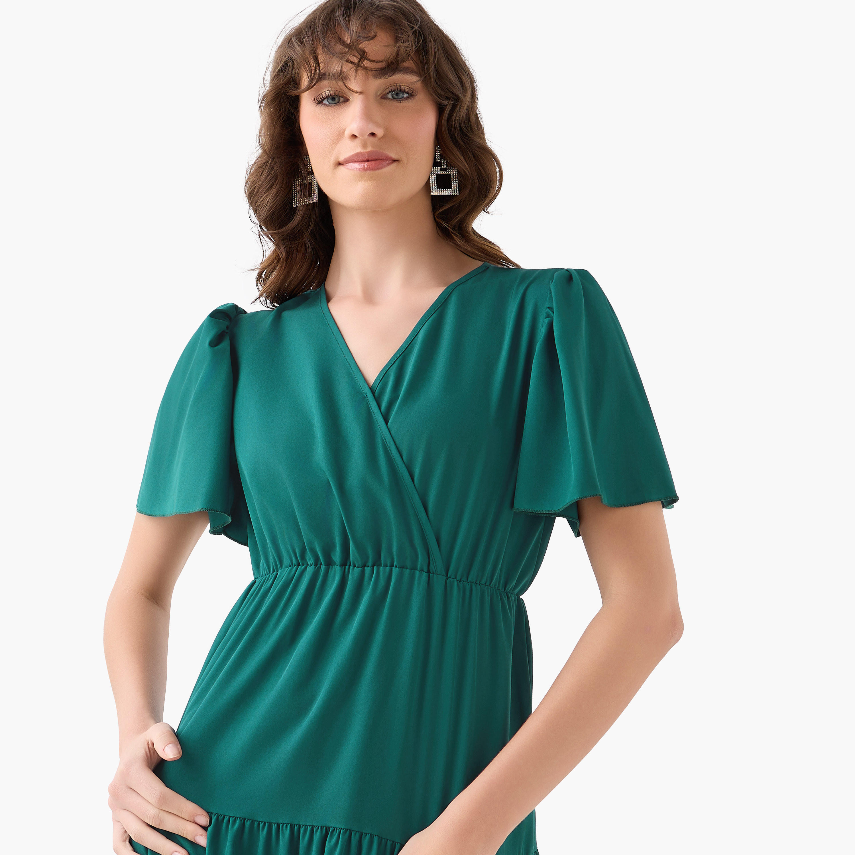 Tiered Midi Wrap Dress with V-neck-PROMO_SP_AE_2FOR169_110625-image-5