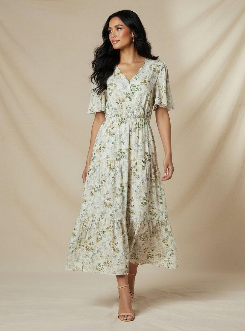 فستان فيسكوز ميدي ملفوف متعدد الطبقات بطبعات زهور-women-clothing-dresses-image-5