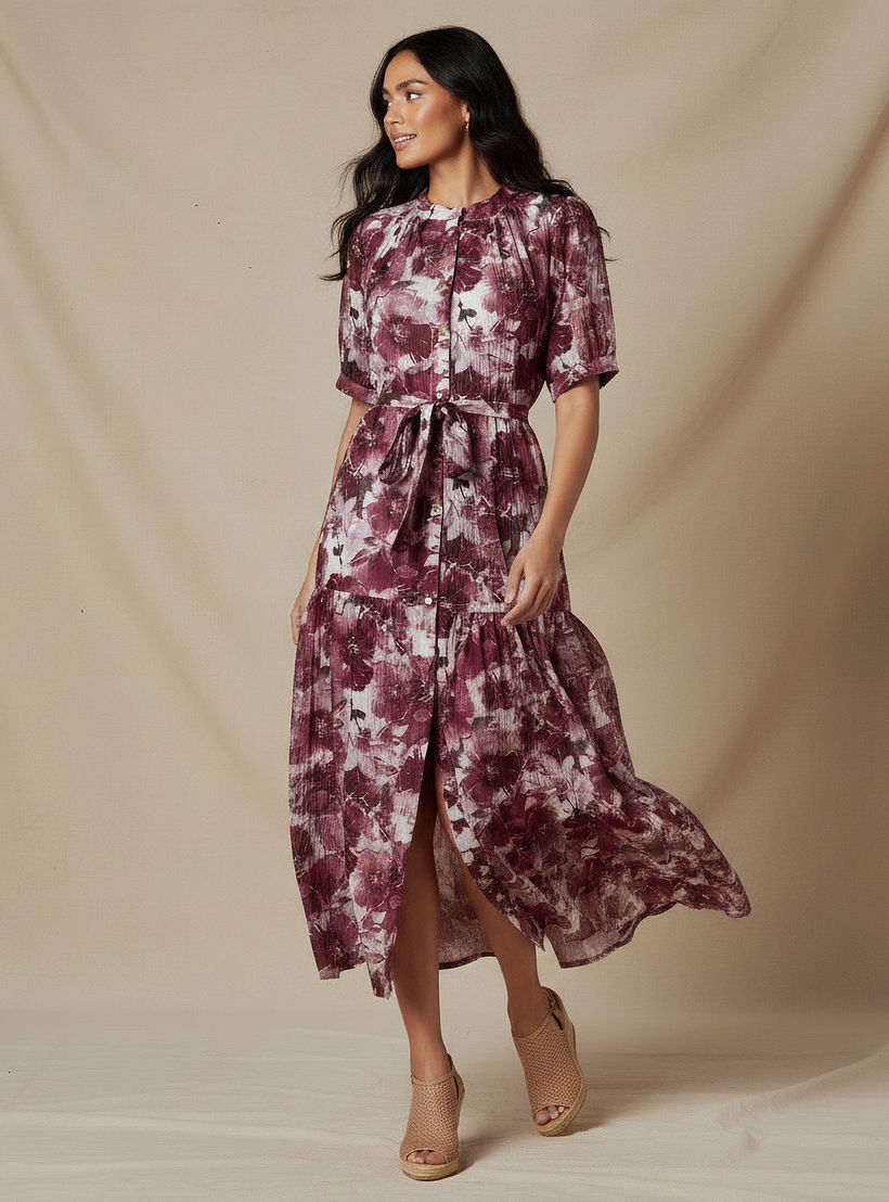 فستان ميدي فيسكوز طبقات بحزام وطبعات-women-clothing-dresses-image-5