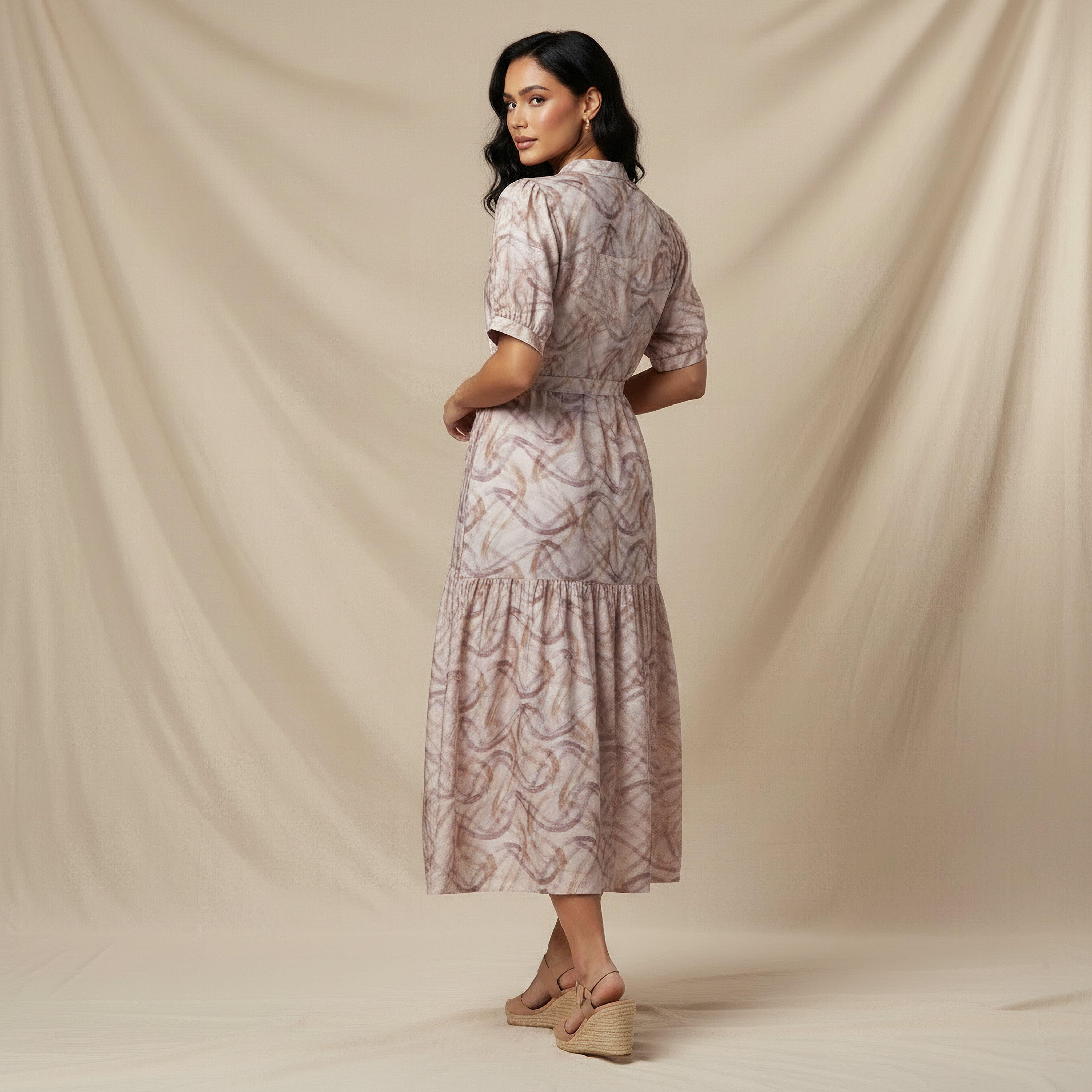 فستان ميدي فيسكوز طبقات بحزام وطبعات-women-clothing-dresses-image-3